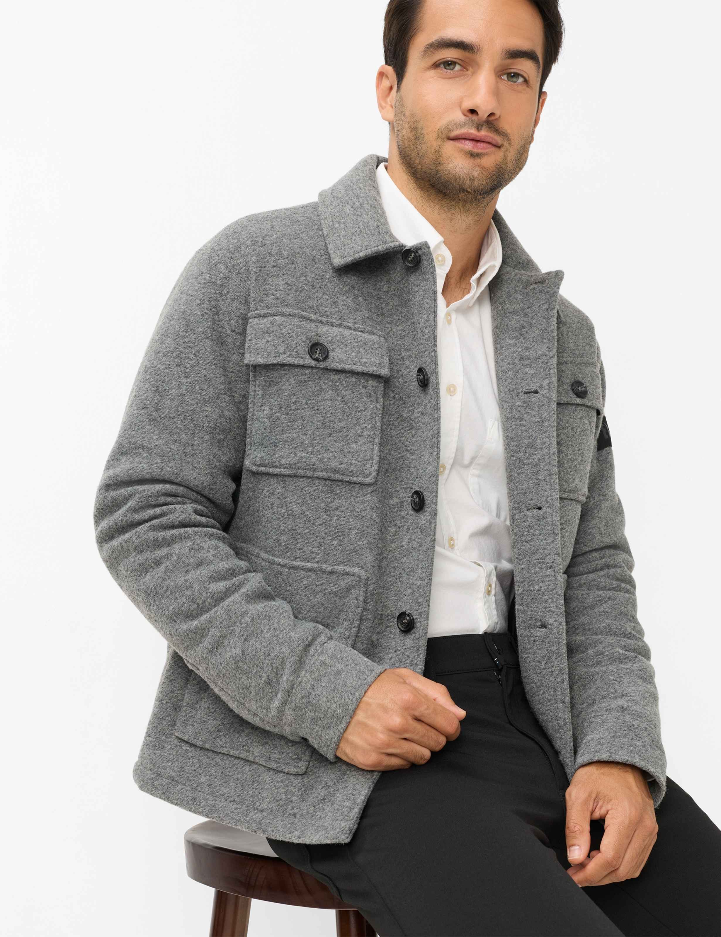 Brax Steppjacke Style TED Overshirt in wertiger Flanelloptik – Bild 3 von 5