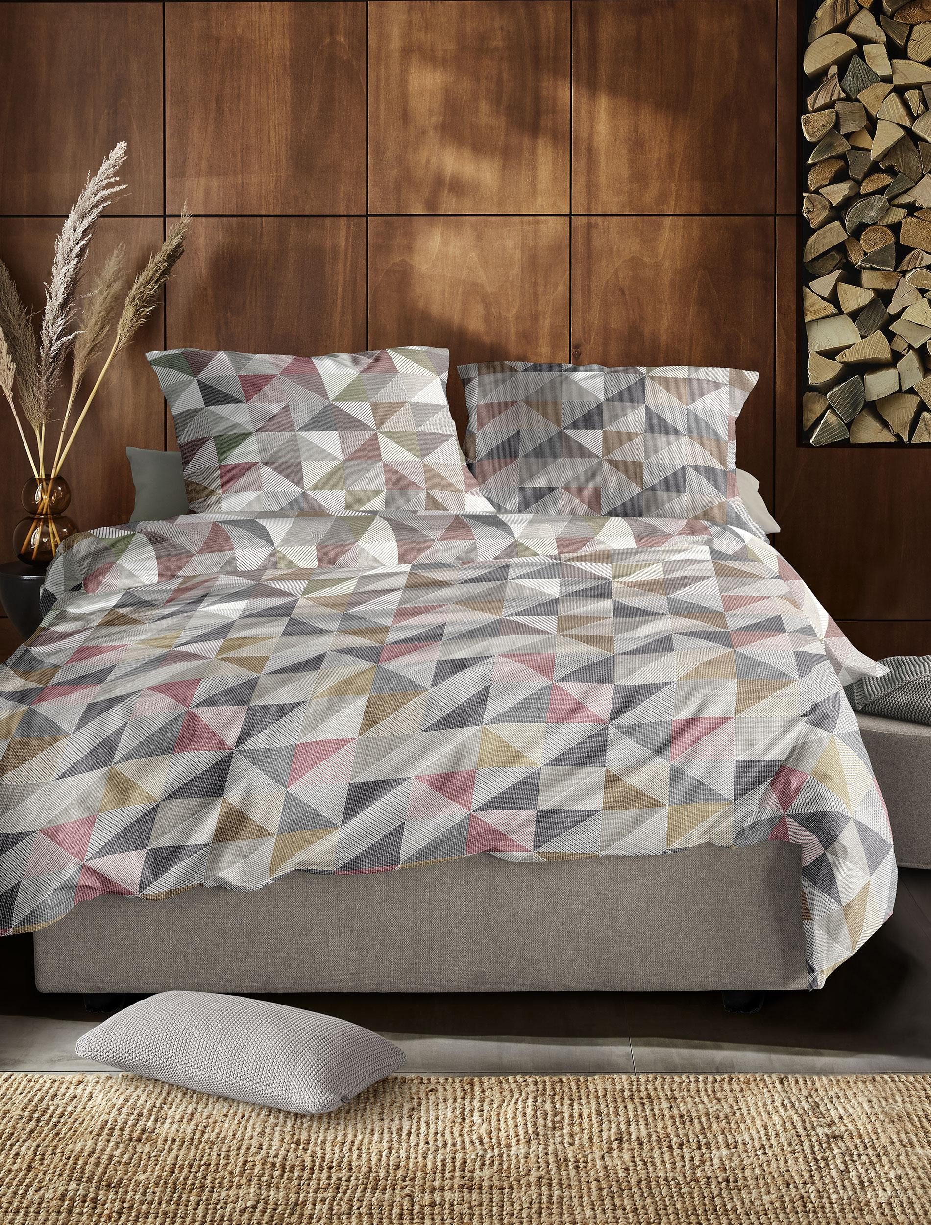 Irisette Bettwäsche Wave 8509, Mako-Satin, 2 teilig, anschmiegsam und atmungsaktiv, Ganzjahresqualität