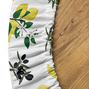 Abakuhaus Tischdecke Rundum-elastische Stofftischdecke, Botanisch Oliven und Zitronen Growing