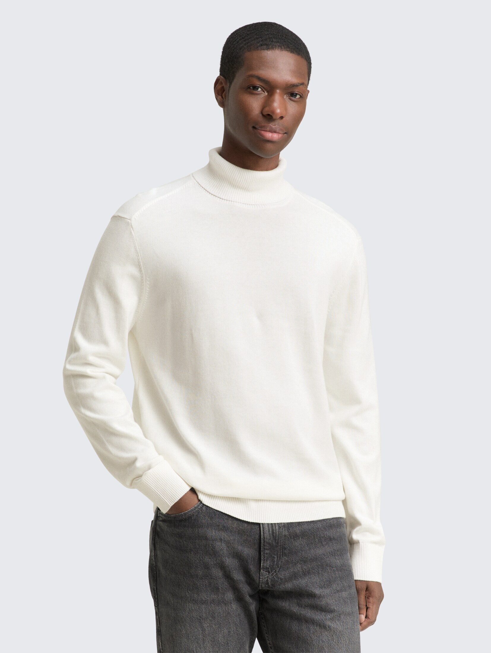 TOM TAILOR Denim Strickpullover Rollkragenpullover aus günstig online kaufen