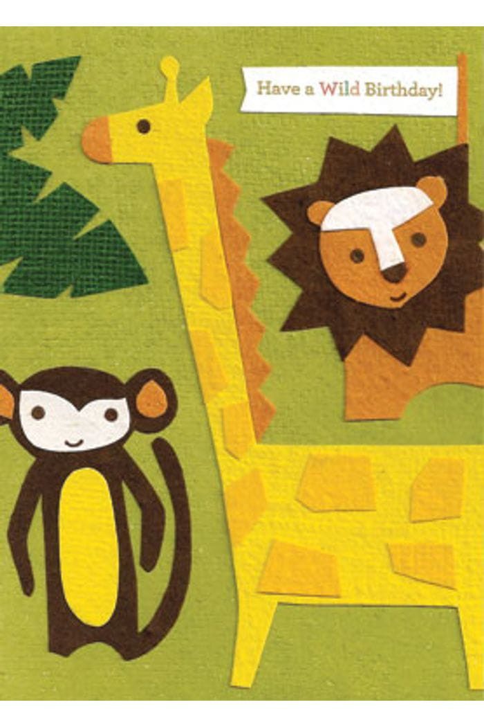 Cards from Africa Geburtstagskarte Recycling - Be Wild - Ruanda, Handgefertigt · Recyceltes Glas · Unikat