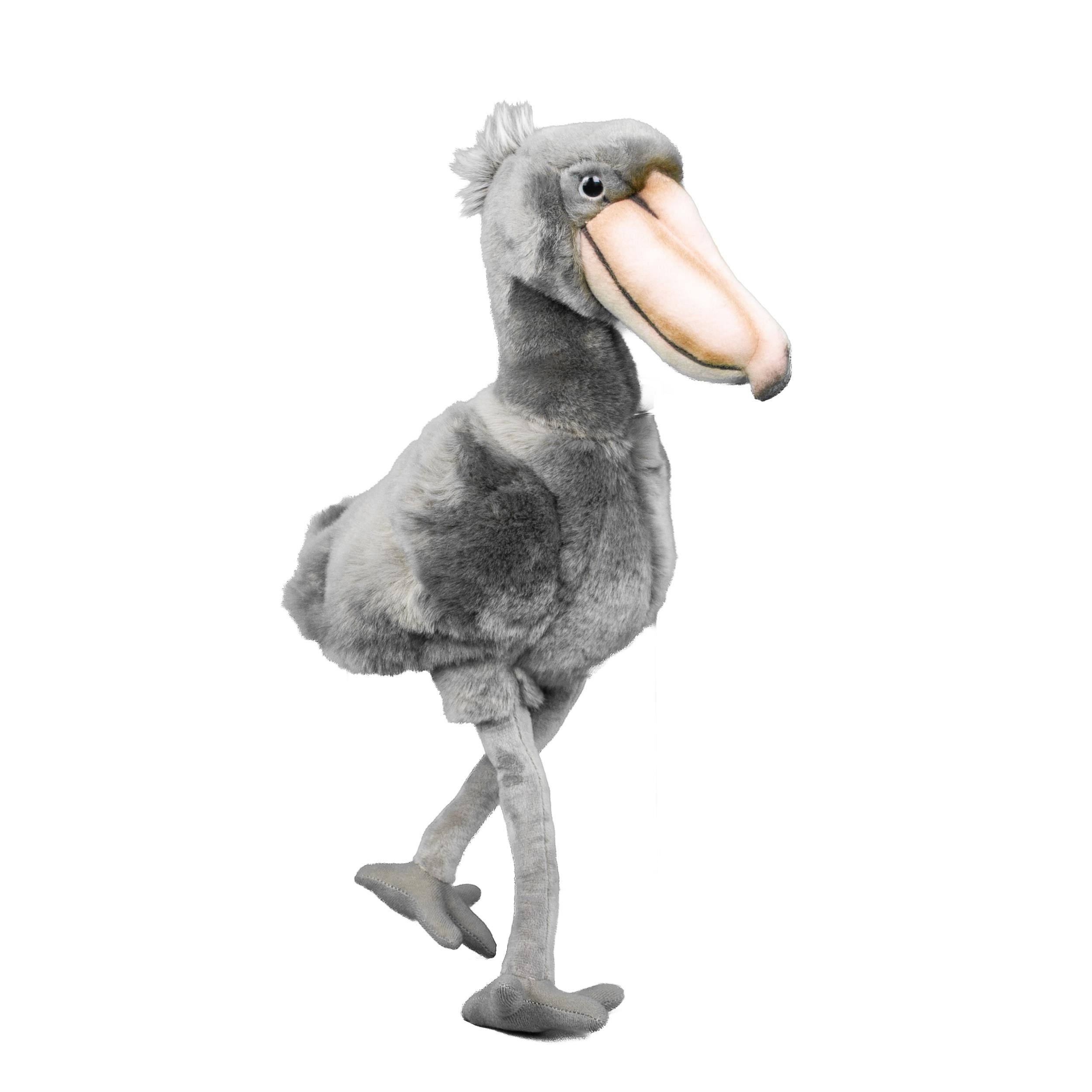 Teddys Rothenburg Kuscheltier Schuhschnabel grau 33 cm Plüschvogel Stofftier (Plüschtier, Stoffvogel, Plüschschuhschnabel, Stoffschuhschnabel)