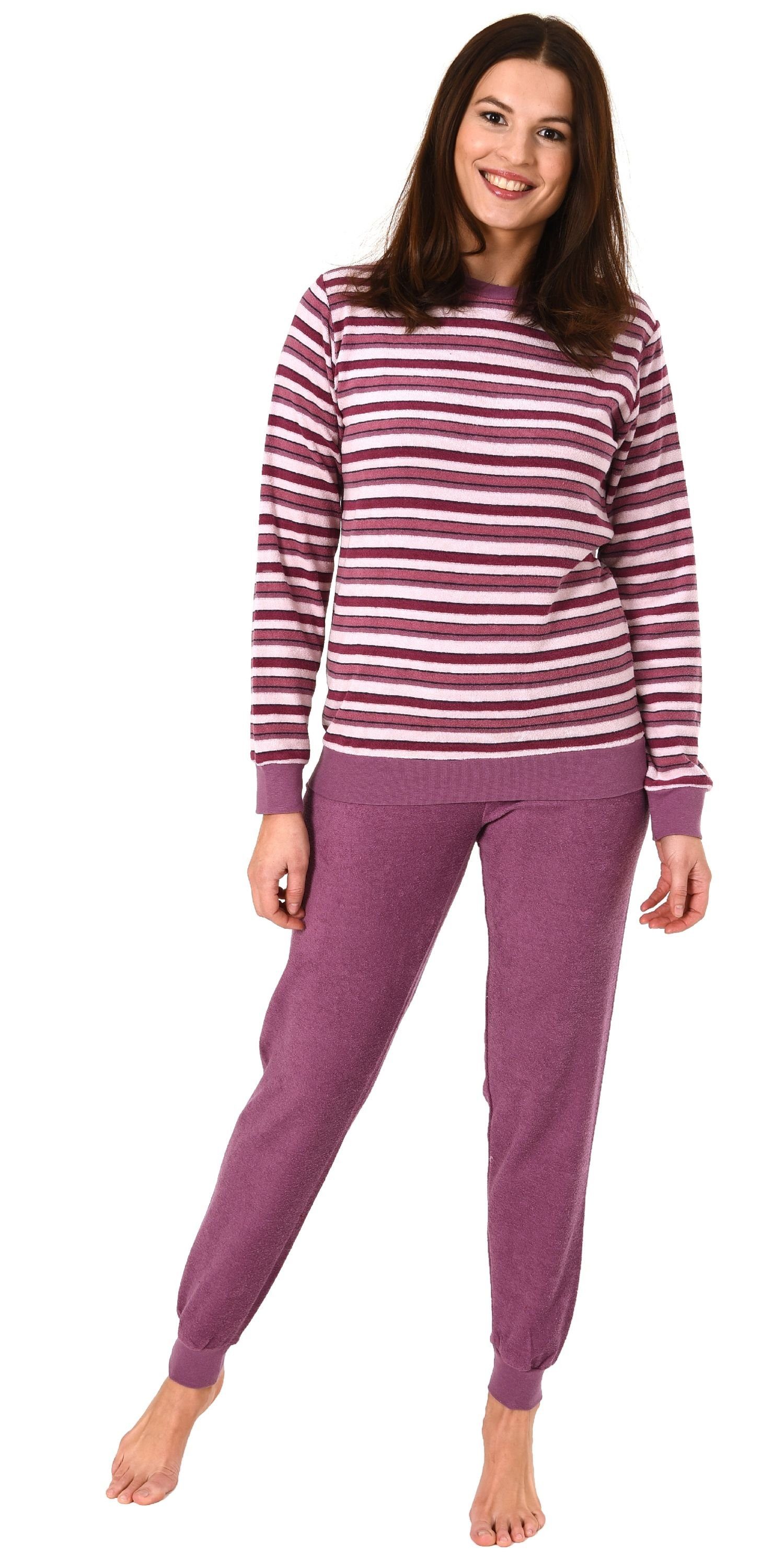 Frottee Schlafanzug Damen