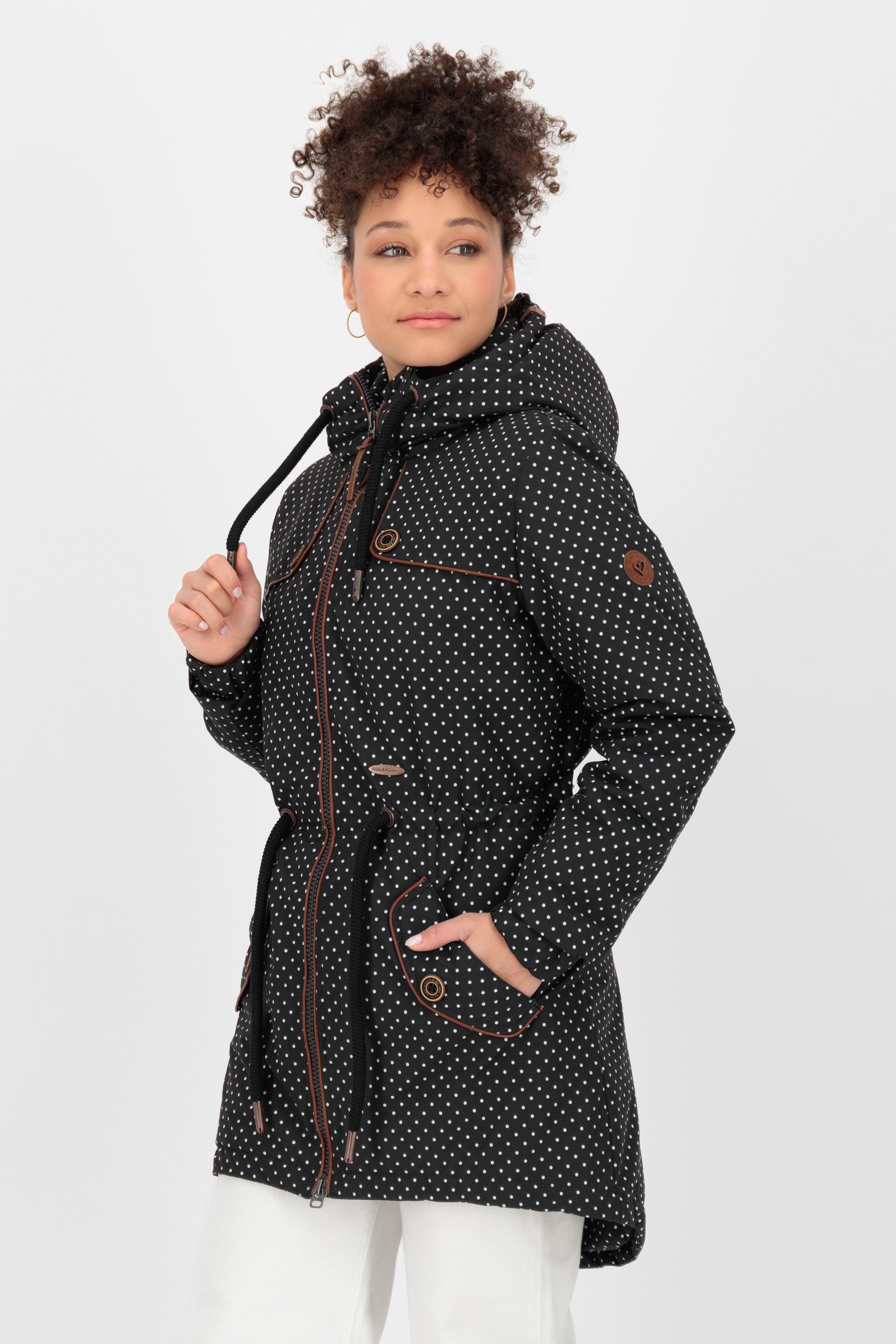 Alife & Kickin Funktionsparka CHARLOTTE II COAT CS mit hochschließendem Kragen und Kapuze