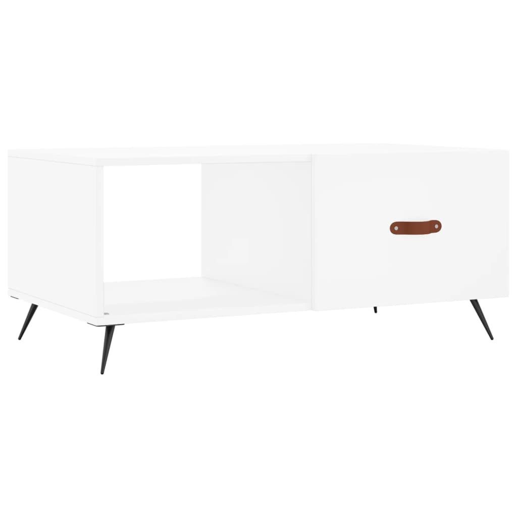 Couchtisch Couchtisch Weiß 90x50x40 cm Holzwerkstoff