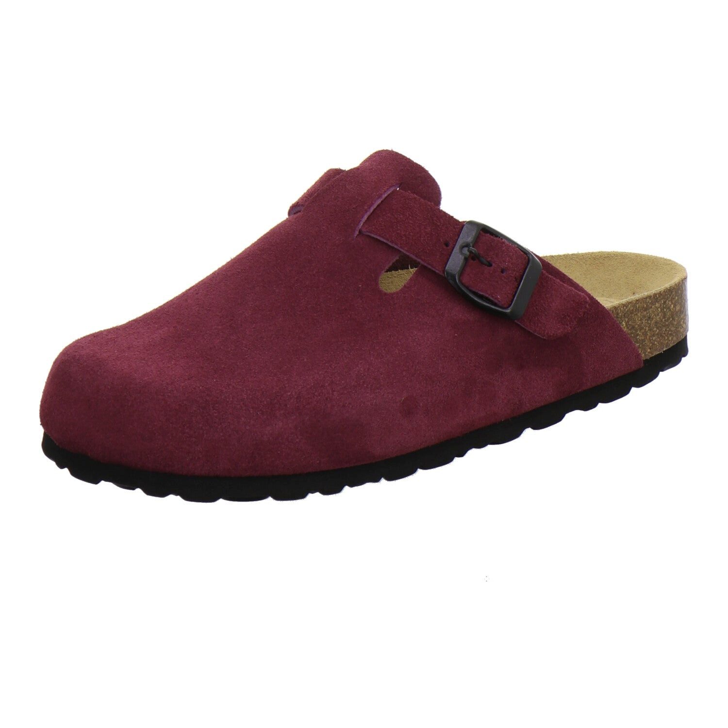 AFS-Schuhe Damen Clog aus Veloursleder mit Fußbett, Made in Germany