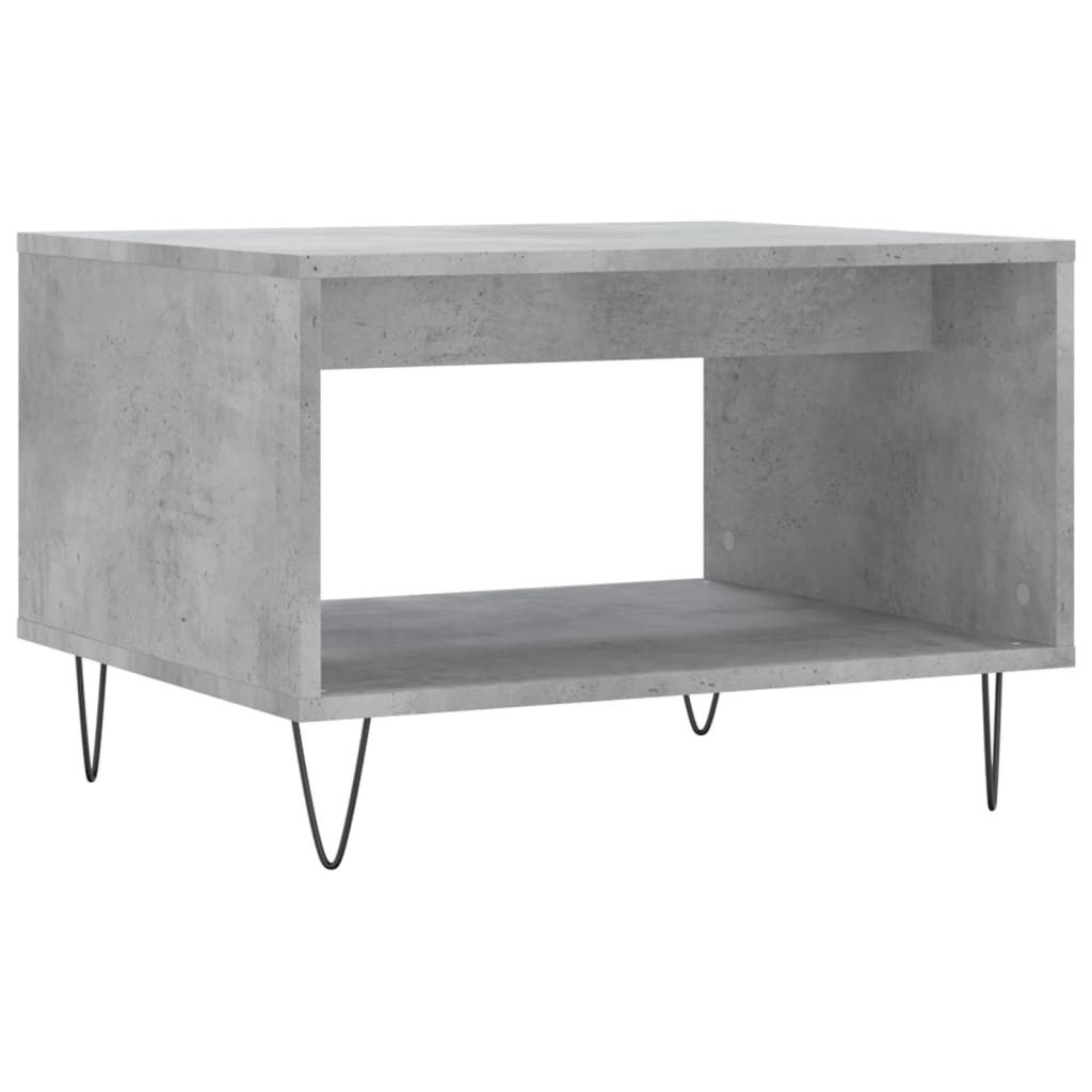 Couchtisch Couchtisch Betongrau 60x50x40 cm Holzwerkstoff