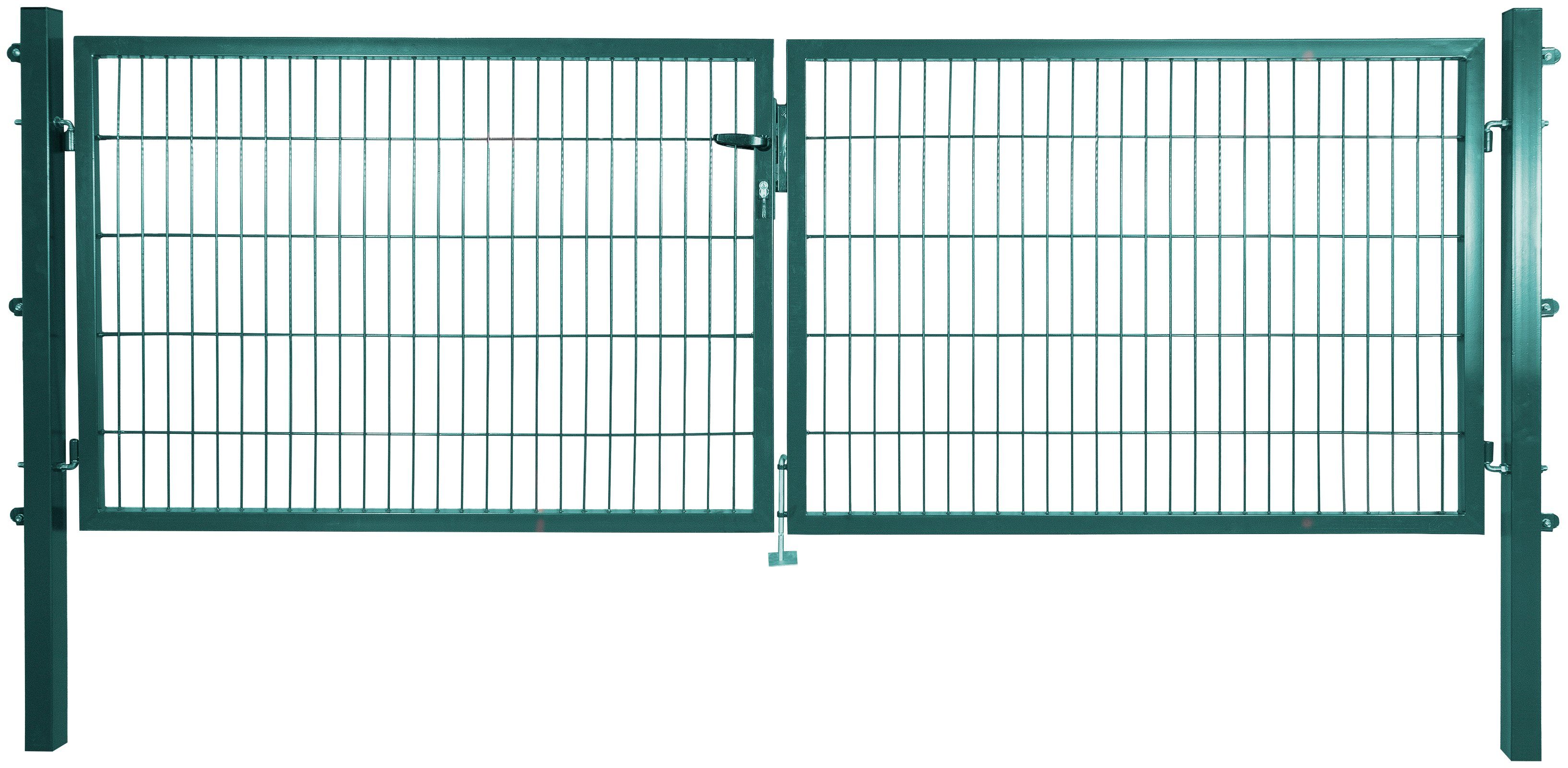 Arvotec Zaundoppeltür ESSENTIAL, Breite: 300 cm, Höhe: 80 - 200 cm, zum Einbetonieren