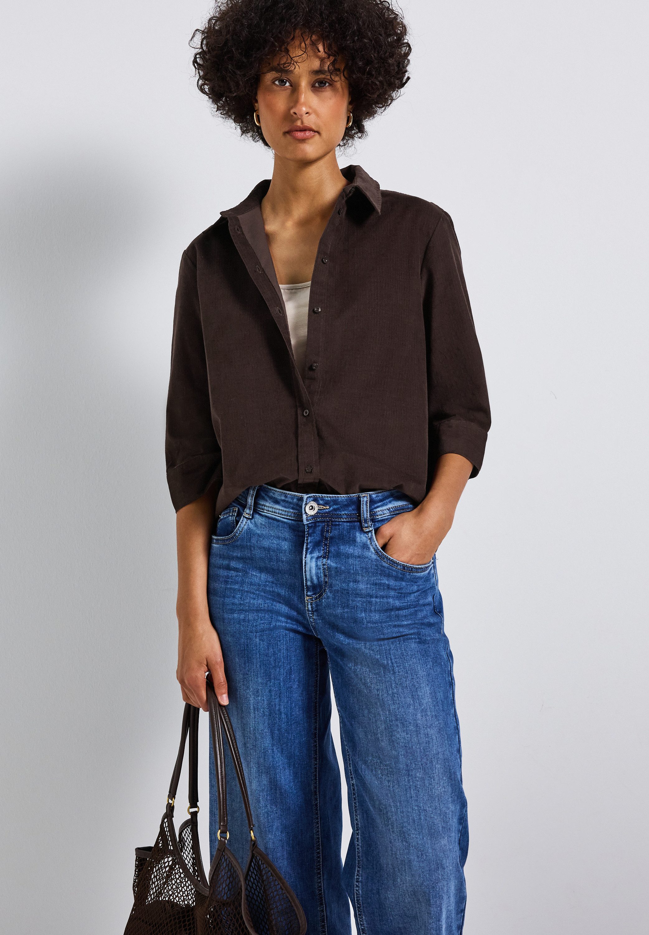 STREET ONE Hemdbluse mit Bündchen günstig online kaufen