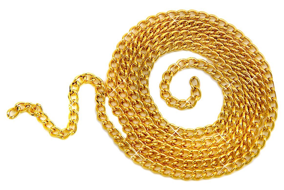 UIT Ketten-Set, 1 m vergoldet | Halsketten