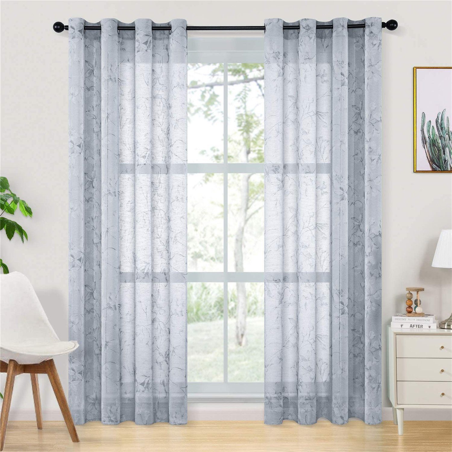 BYSURE Gardine, Ösen (2 St), halbtransparent, günstig online kaufen