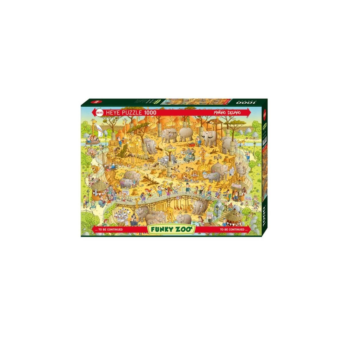 HEYE Puzzle 296391 - Lebensraum Afrika - Funky Zoo, 1000 Teile, 70.0..., 1000 Puzzleteile