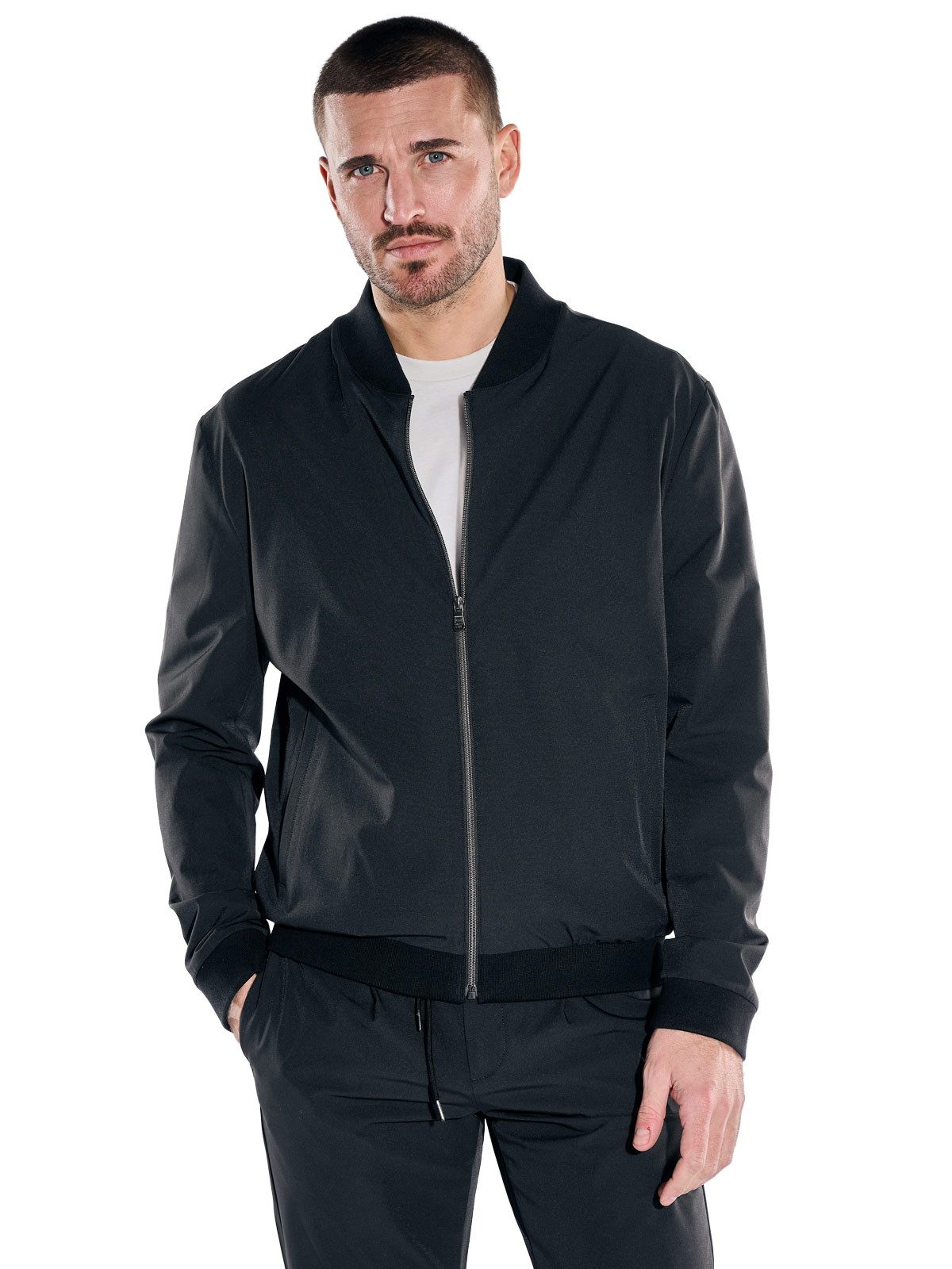 emilio adani Anzugsakko Herren Blouson-Sakko, Schwarz