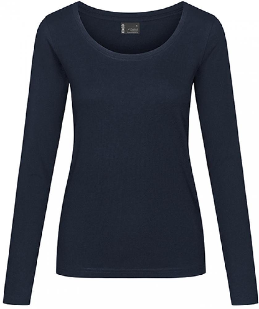 EXCD by Promodoro Langarm-Poloshirt Damen T-Shirt Longsleeve, Single-Jersey