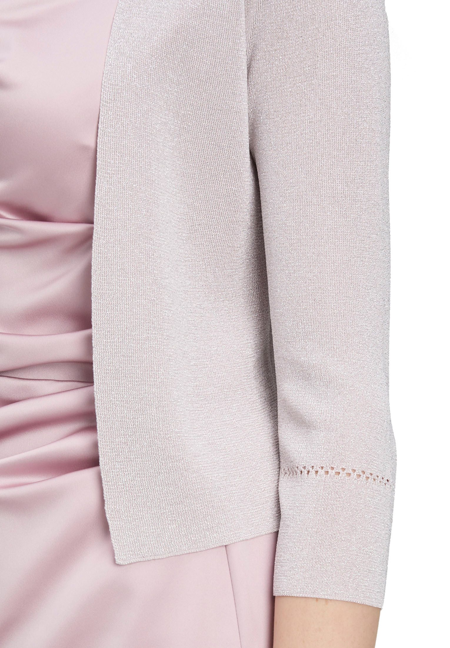 Vera Mont Strickjacke Damen ohne Verschluss (1-tlg) Glitzer