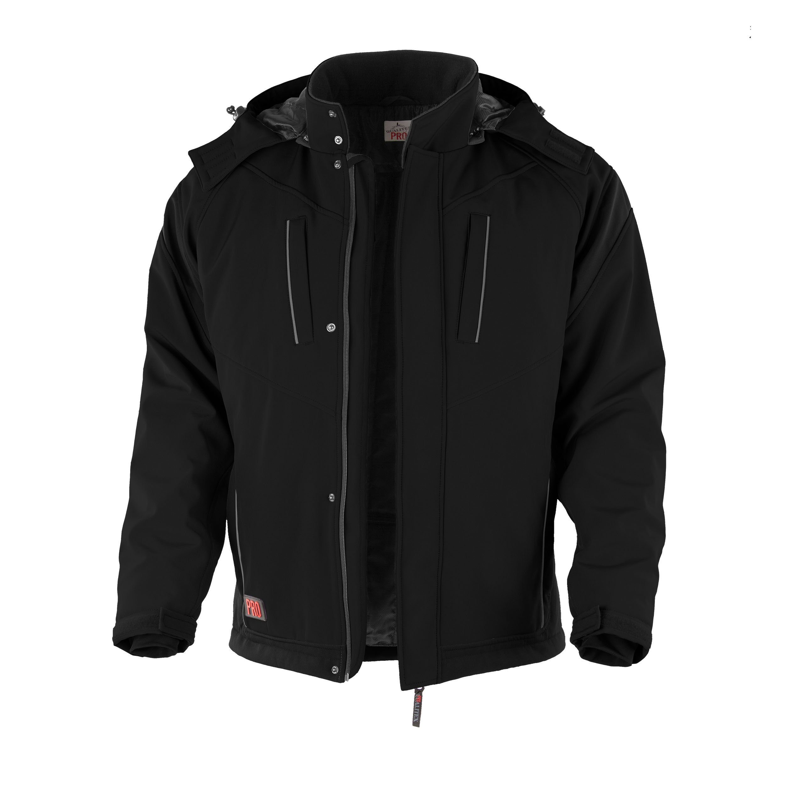 Softshelljacke wetterfeste Winterjacke - wasserabweisende Outdoorjacke mit Kapuze