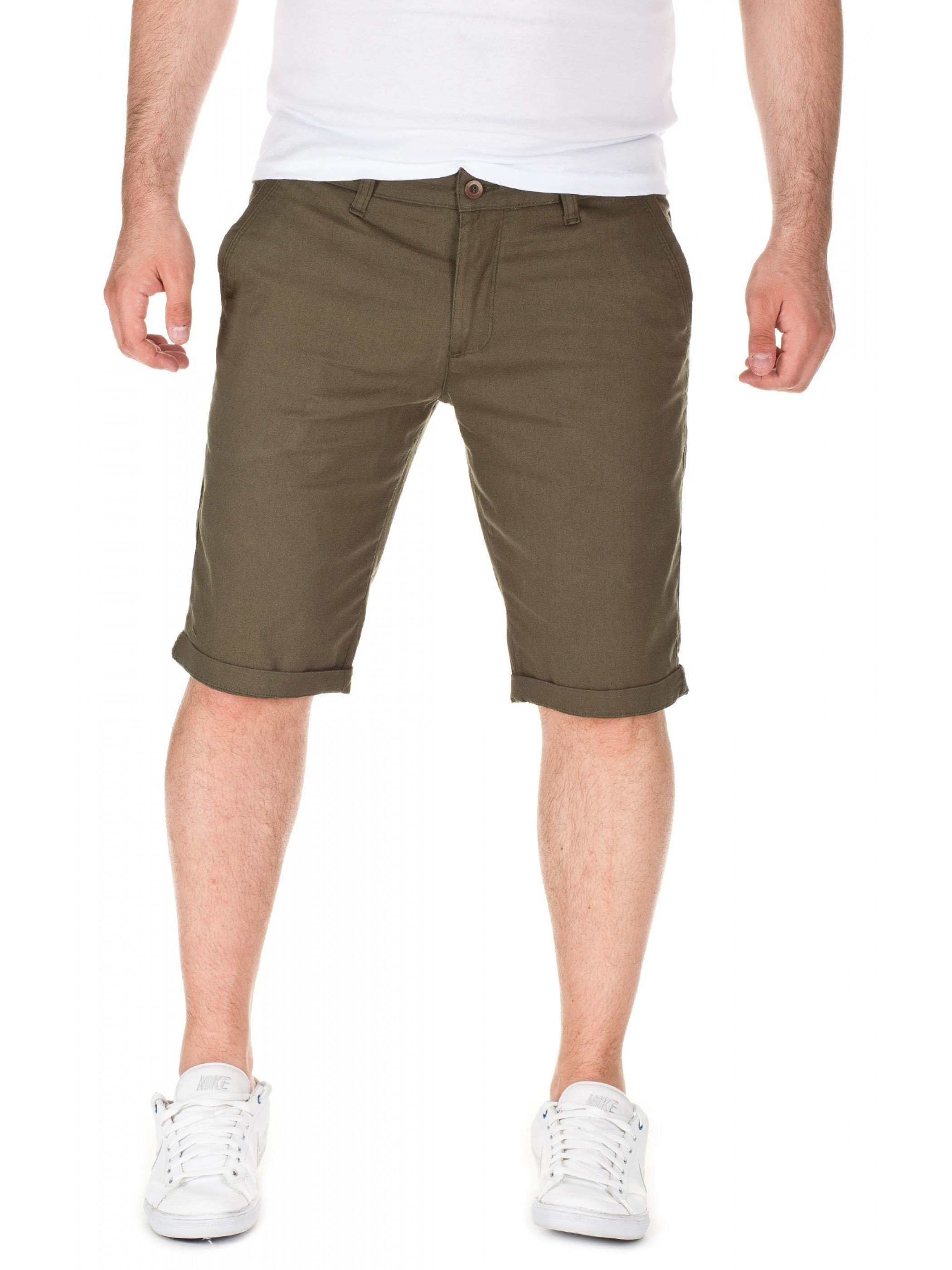 WOTEGA WOTEGA Unifarbe Grün Alex Chino 5637) night in - shorts Shorts (olive