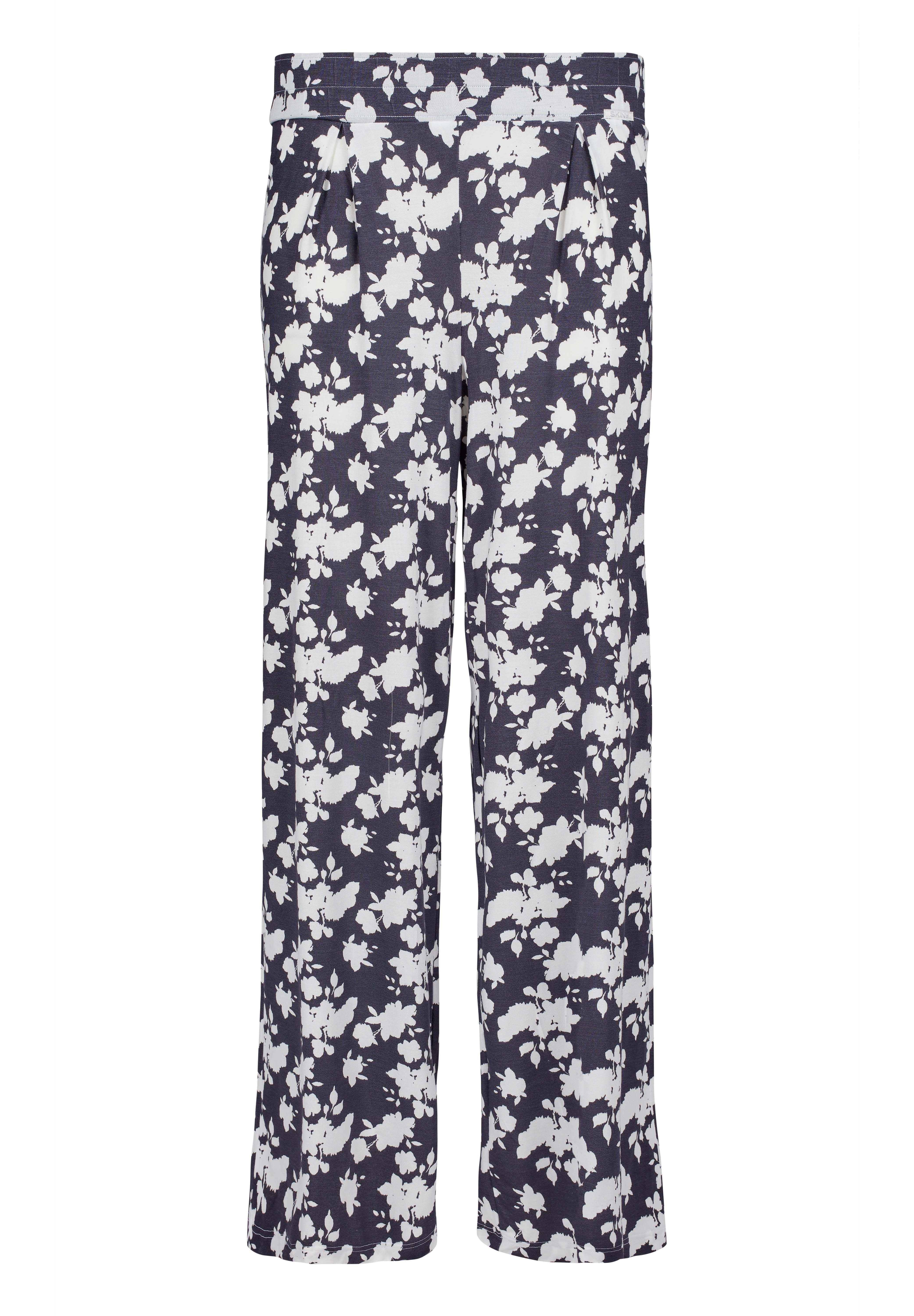 Skiny Blumenmuster Pyjamahose
