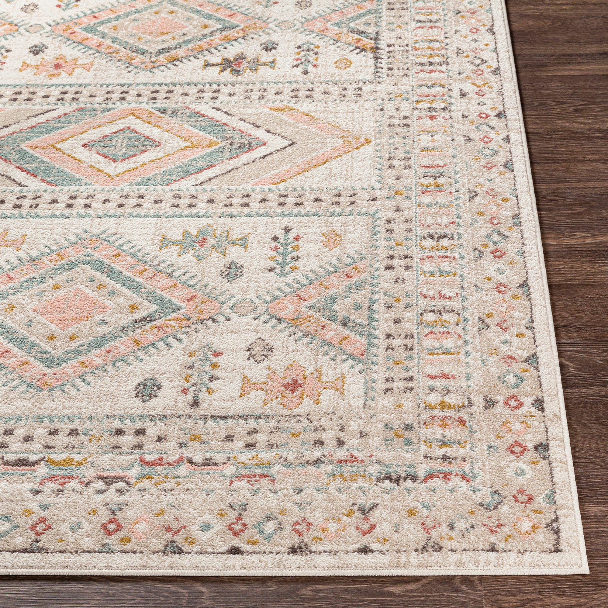 Livabliss Teppich JAIPUR, rechteckig, Höhe: 13 mm, Orient-Optik, Vintage Design, Boho Stil, Kurzflor, Wohnzimmer