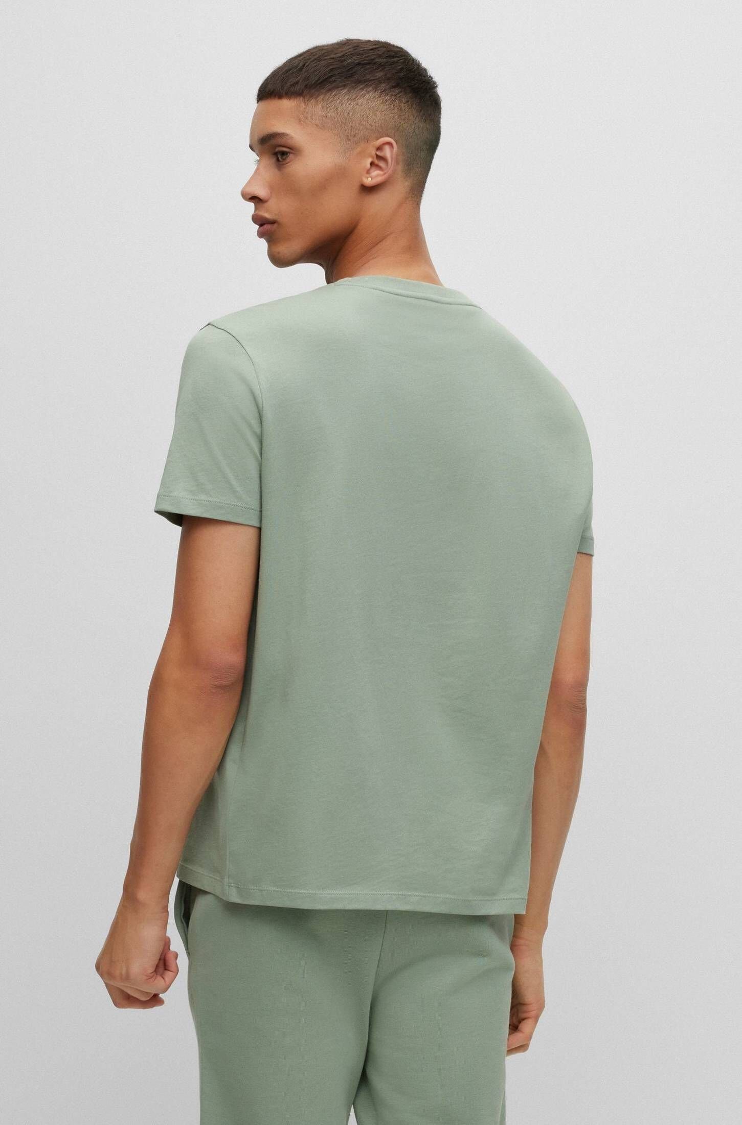 (1-tlg) T-Shirt grün DULIVIO HUGO Herren T-Shirt (400)