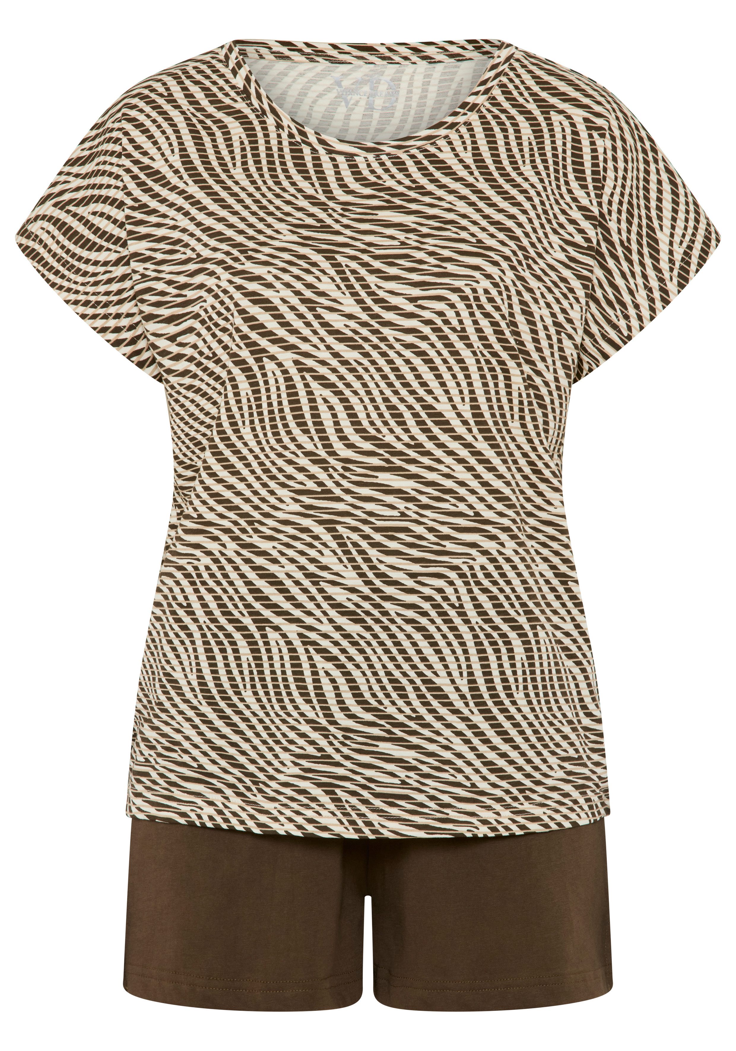 Vivance Dreams by Lascana Shorty (Set) mit naturfarbenen All-Over Drucken