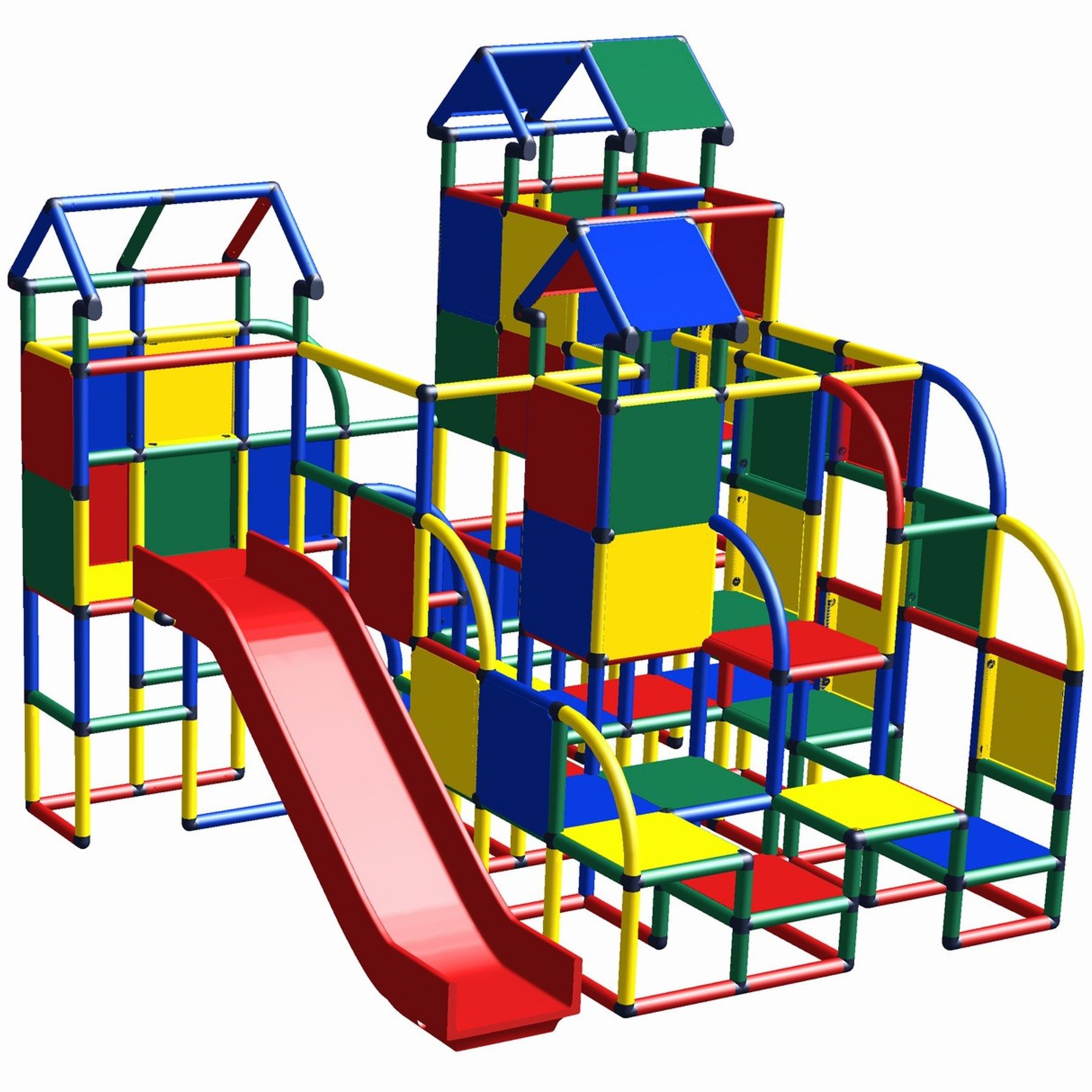 move and stic Klettergerüst MAS-6290 Spielburg Kinderland, (Set), Made in Germany!