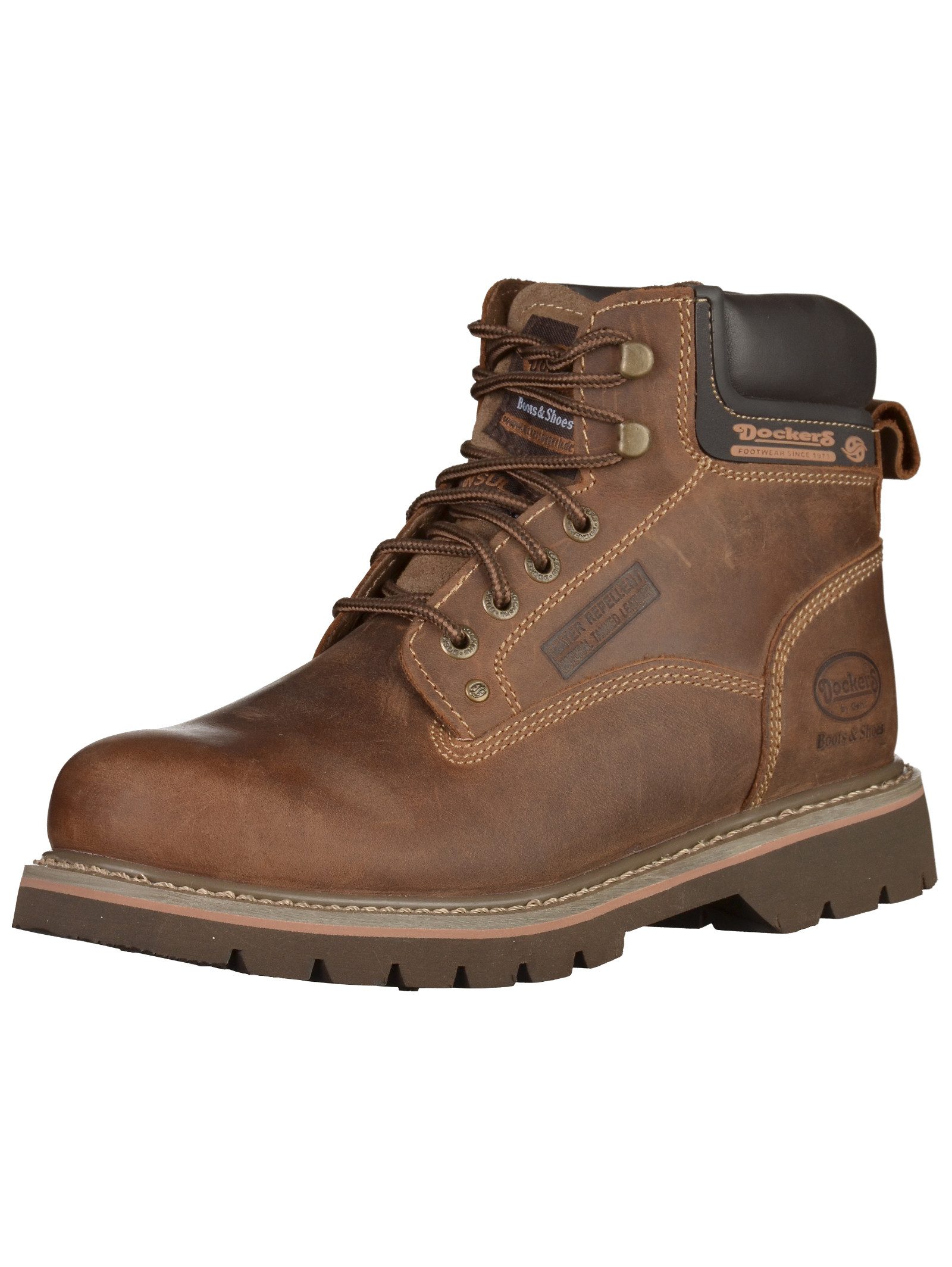 Stiefelette Leder Schnürstiefelette