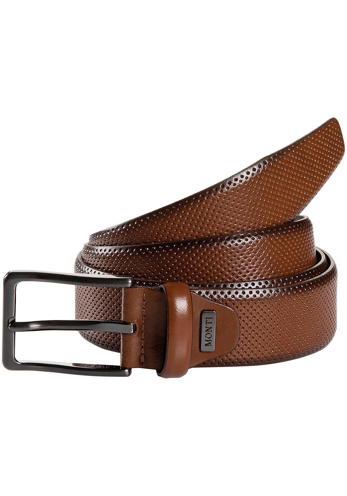 MONTI Ledergürtel CAMBRIDGE 3,5 cm breit, günstig online kaufen