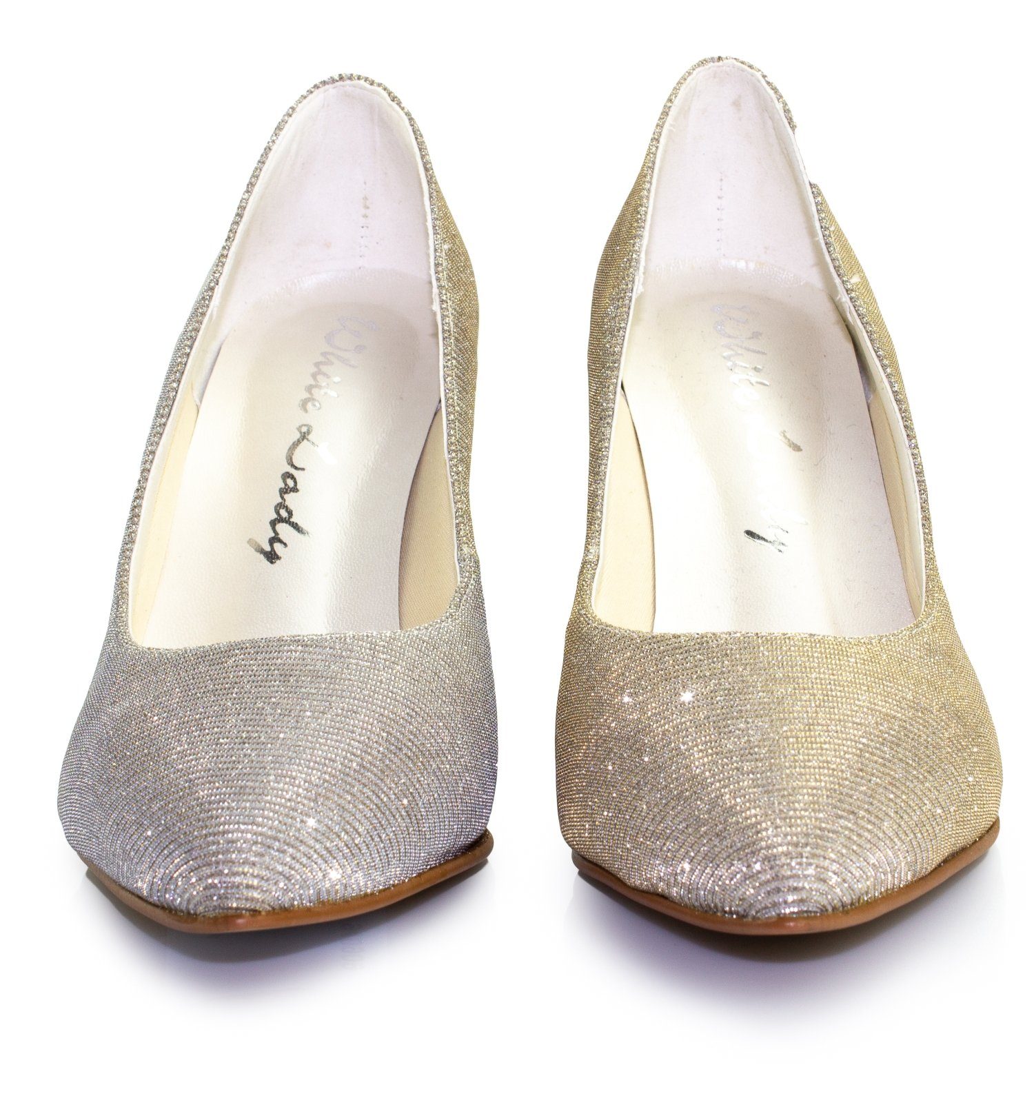 White Lady 938 ivory-gold - Glitter Pumps Pumps