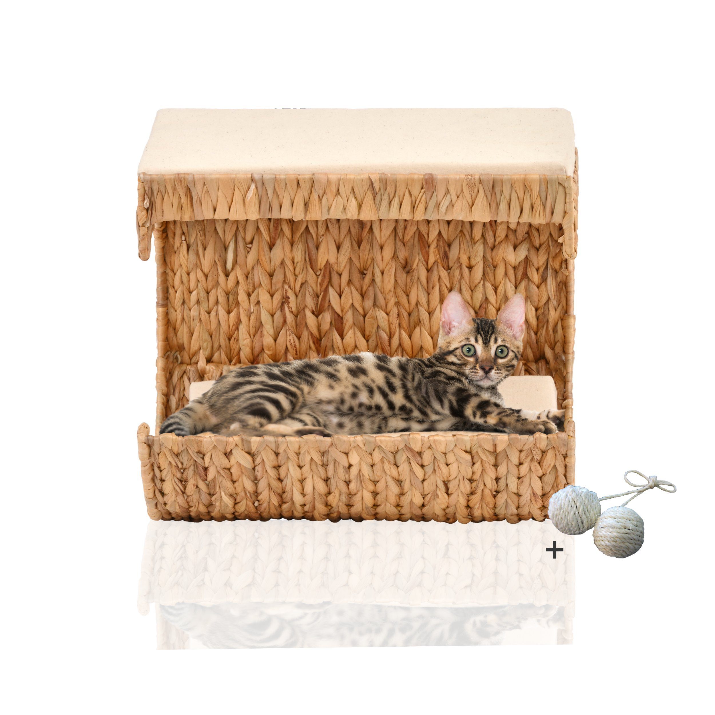 Rohrschneider Katzen-Kletterwand Katzen Liegemulde Kuschelhöhle Liegemulde Wandliege Katze