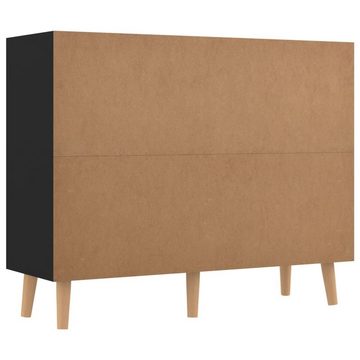 tinkaro Sideboard HEDDA Holz Beistellschrank Schwarz