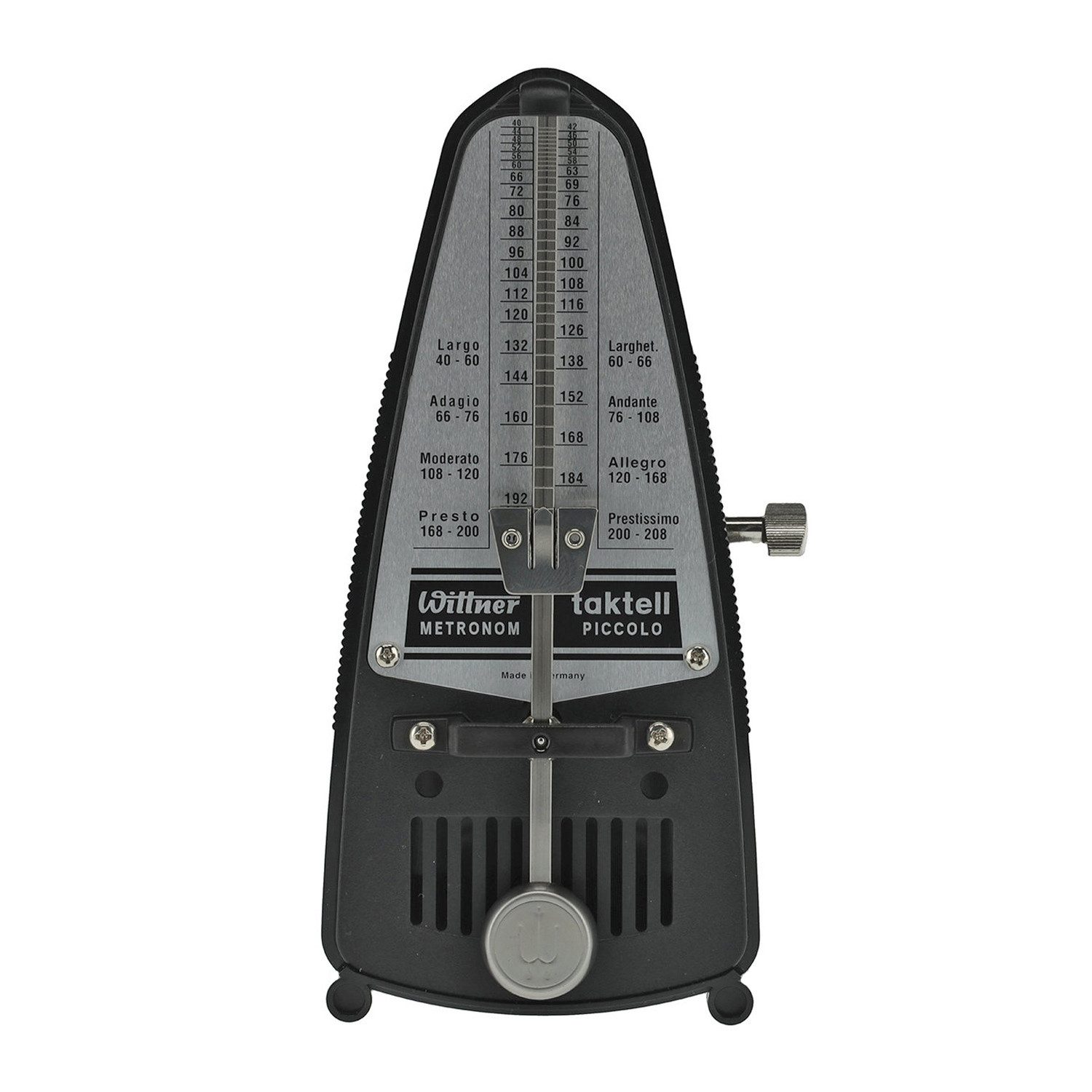 Wittner Metronom Wittner Metronom Taktell Piccolo mechanisch Schwarz, Mechanisch