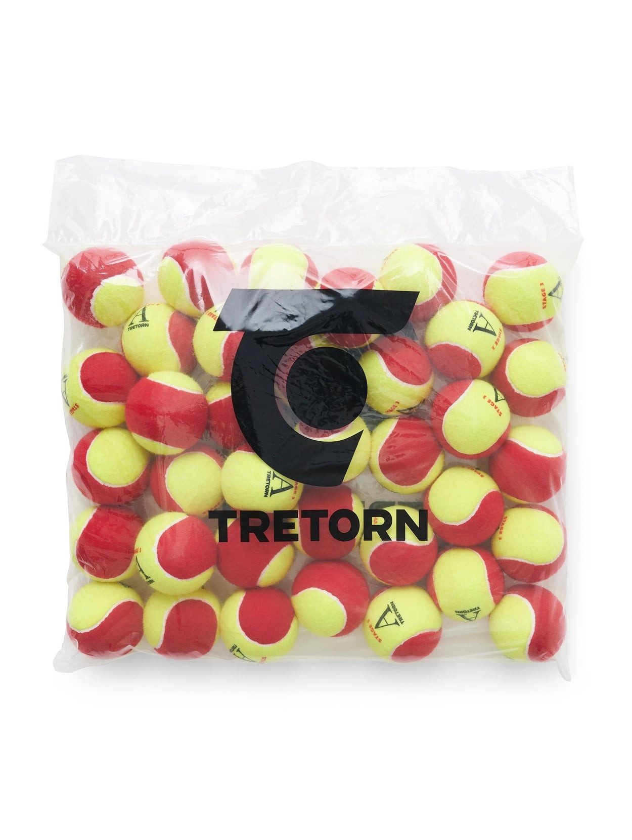 Tretorn Tennisball Methodikbälle Stage 3 Academy Red Felt rot/gelb 36er Polybag