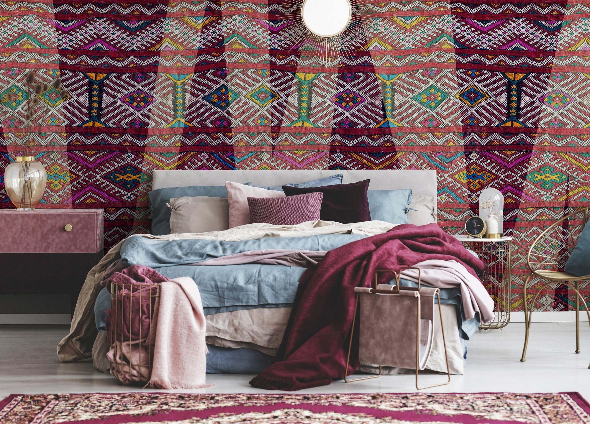 Architects Paper Fototapete Atelier 47 Carpet Pattern 3, glatt, gestreift, (5 St), Vlies, Wand, Schräge, Decke