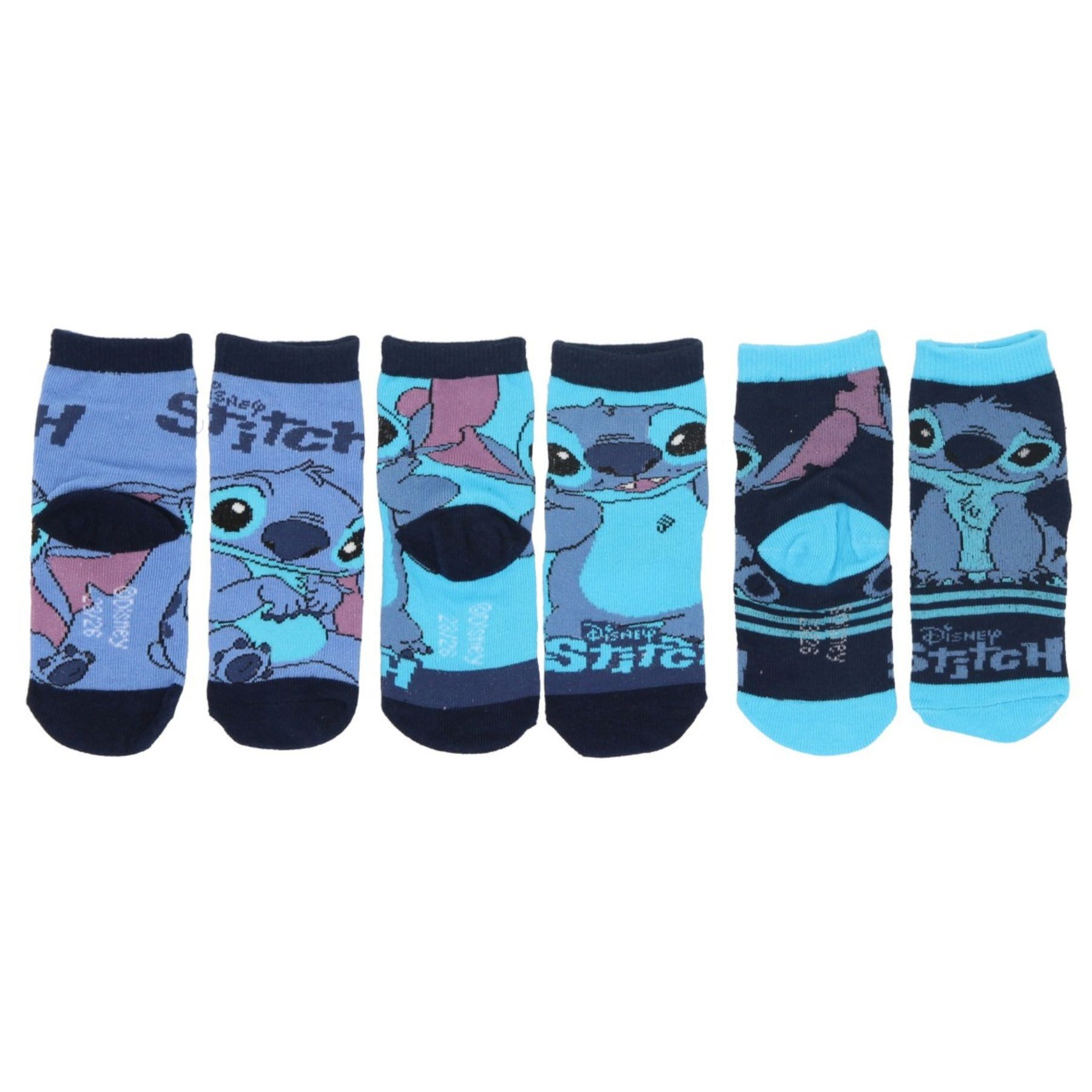 Sneakersocken Lilo & Stitch 3er-Pack Socken Strümpfe & Söckchen mit Spaßdesign