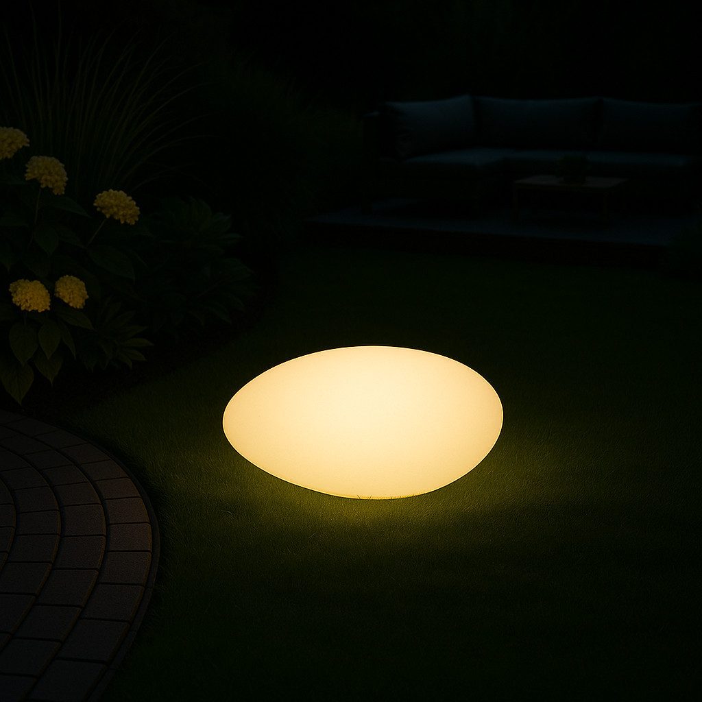 MeLiTec LED Solarleuchte Solar-Gartenleuchte LK03-6 Modell Stein, LED-Solar günstig online kaufen