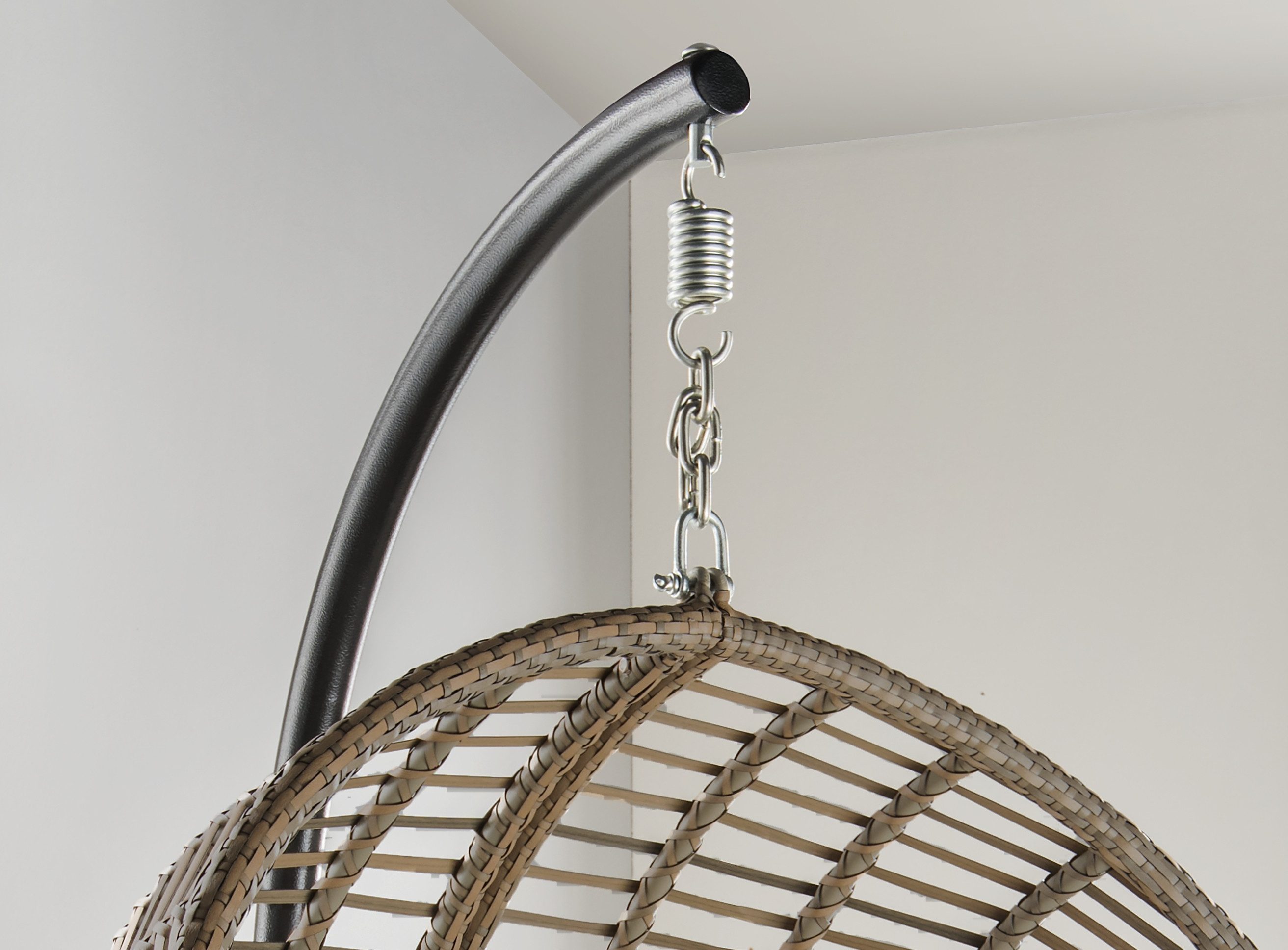 Destiny Hängesessel COCO DE LUXE II, Stahl, Aluminium, Polyrattan, mit Gestell, inkl. Auflagen