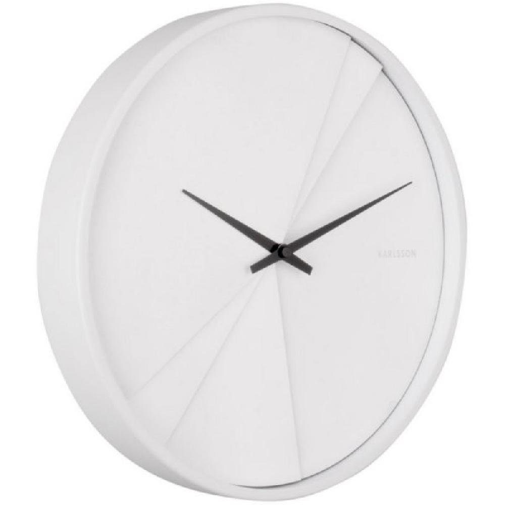 Uhr Wanduhr Layered Lines White