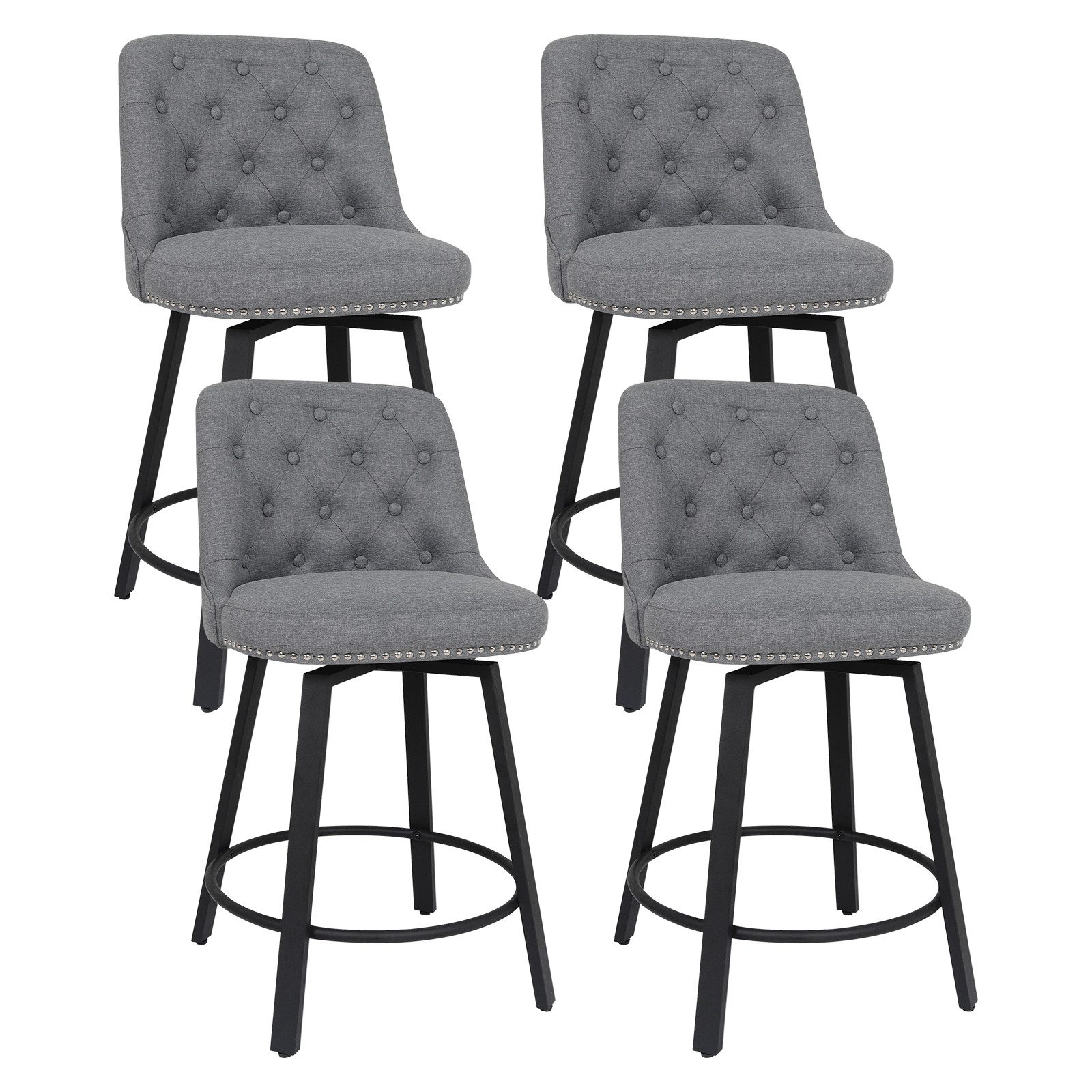 Puluomis Esszimmerstuhl 2/4/6/8er Set Gepolsterter Barstuhl, günstig online kaufen
