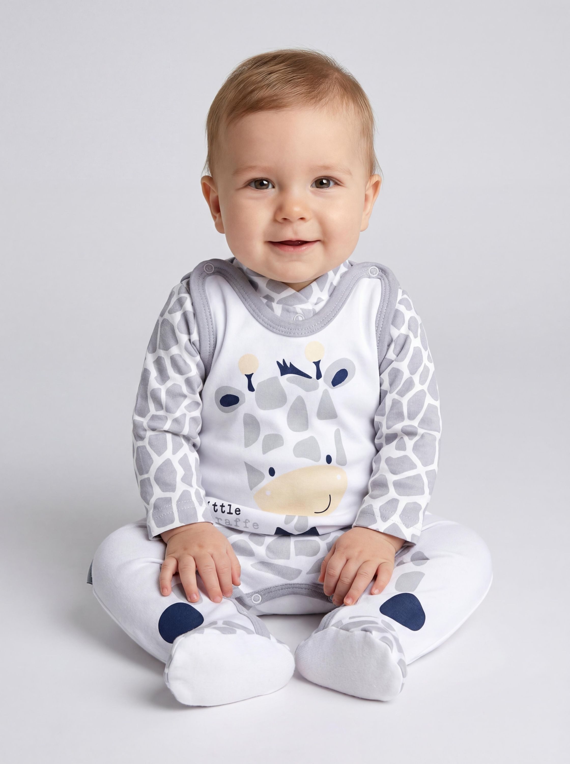 TupTam Strampler TupTam Baby Mädchen Jungen Strampler mit Langarmshirt Aufdruck Spruch