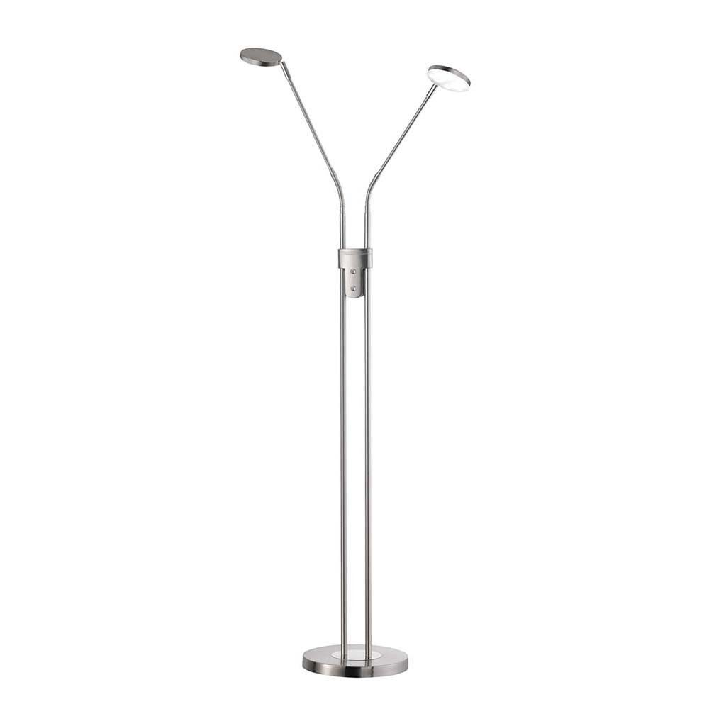 LED Stehleuchte Dimmbar Standlampe 150 etc-shop Wohnzimmerlampe cm- LED Stehlampe, 2-Flammig H