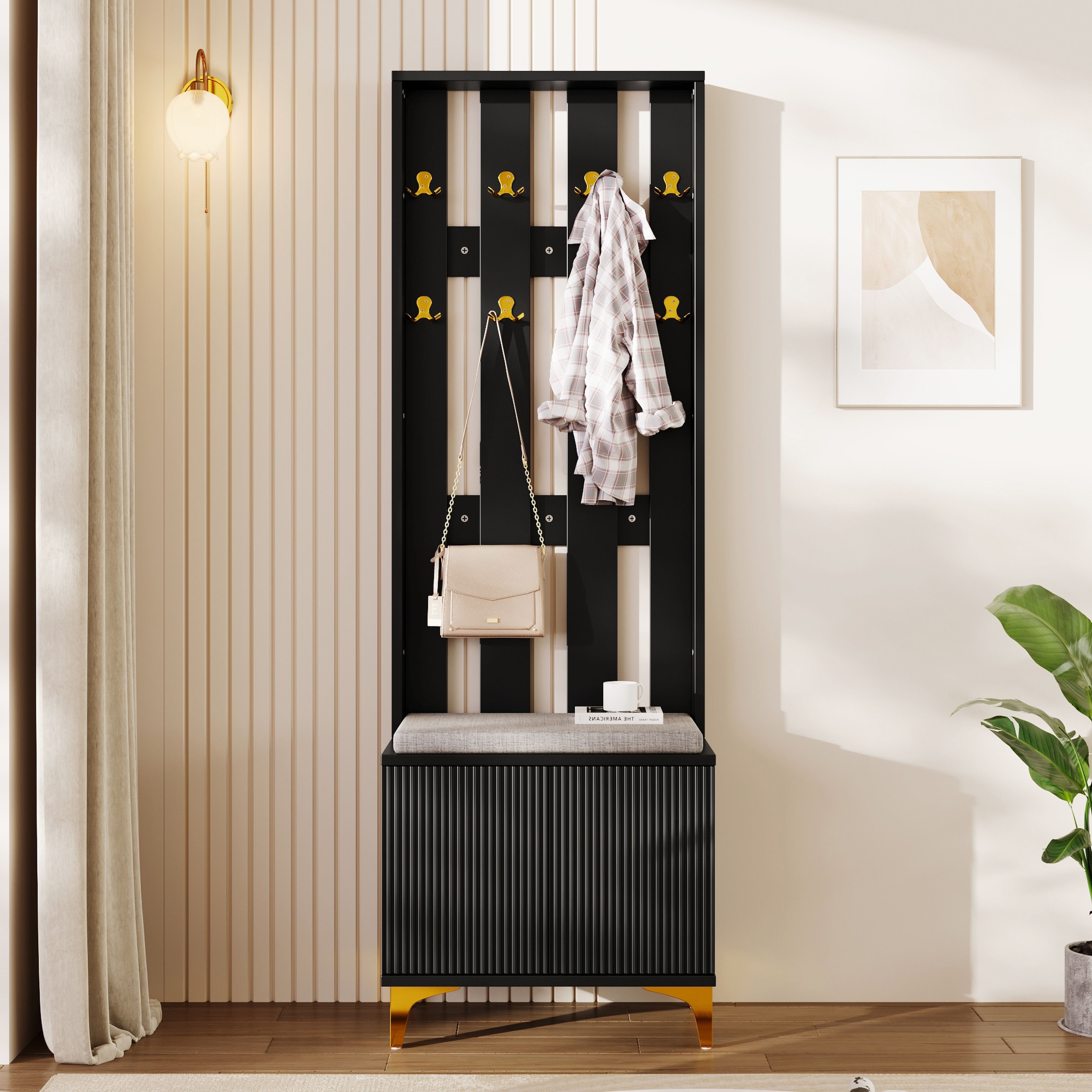 BlingBin Garderoben-Set, (1-St., mit Schuhbank Haken günstig online kaufen
