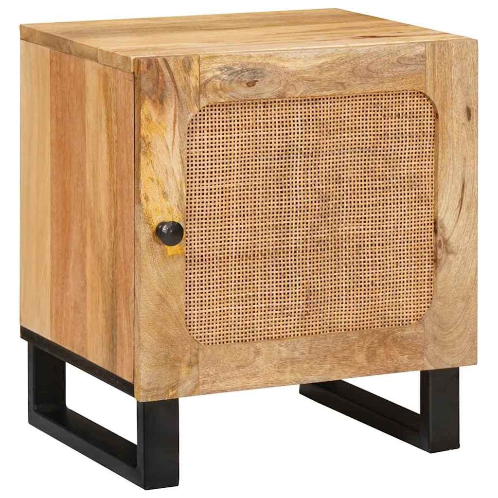 vidaXL Nachttisch Nachttisch Natur 40 x 33 x 46 cm (1-St)