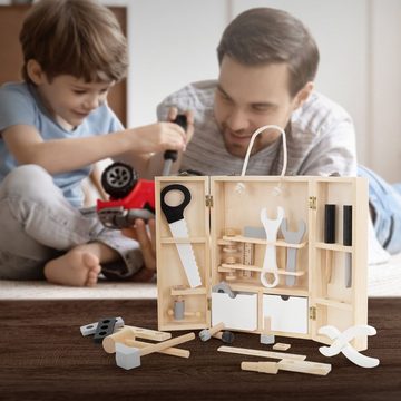 Joyz Spielwerkzeugkoffer Werkzeugkasten Multifunktions-Werkzeugkoffer Montessori Spielzeug, für Kinder mit 8 Werkzeugen ab 2 Jahren