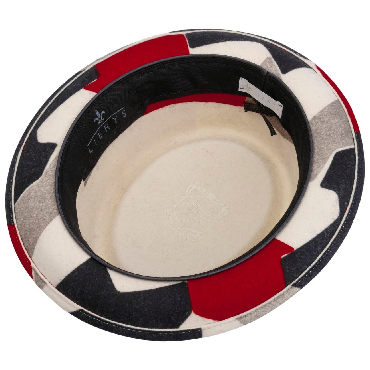 Lierys Fedora (1-St) Wollfilzhut mit Ripsband, Made in Italy