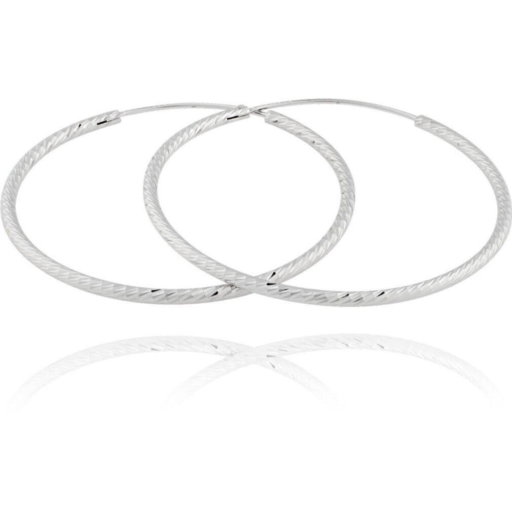 JVD Ohrring-Set Silver earrings rings SVLE0215XD500 - Diameter: 4 cm