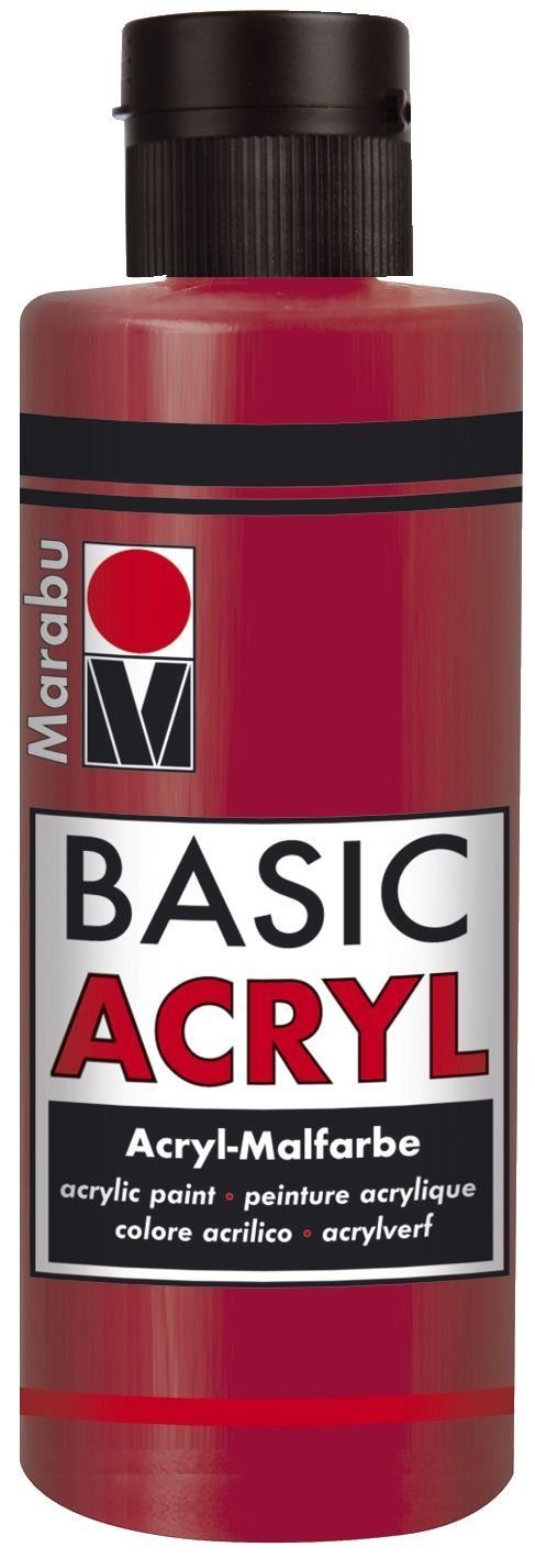 Marabu 032, Kugelschreiber - Karminrot Basic 80 ml Acryl