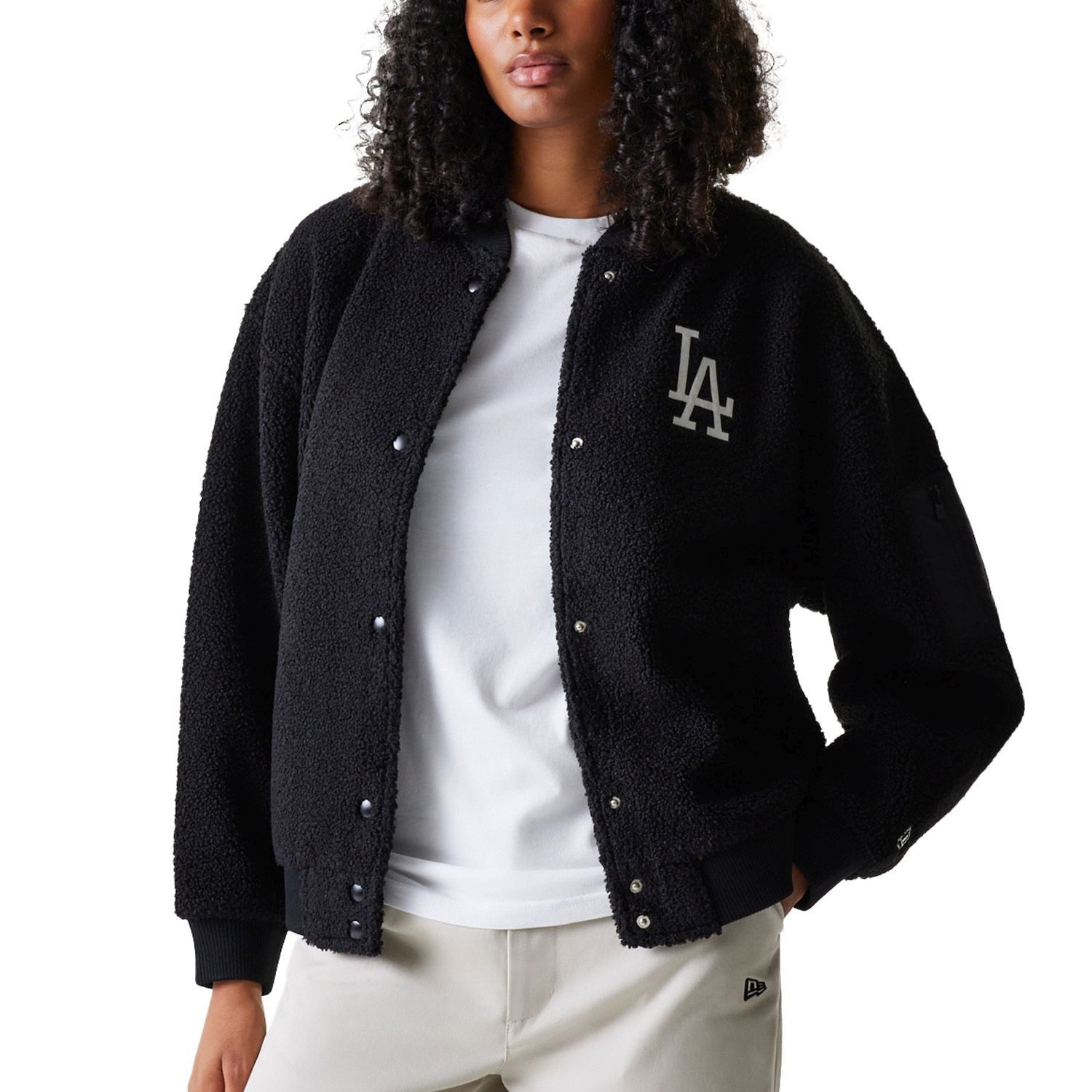 New Era Bomberjacke Oversize SHERPA LA Dodgers günstig online kaufen