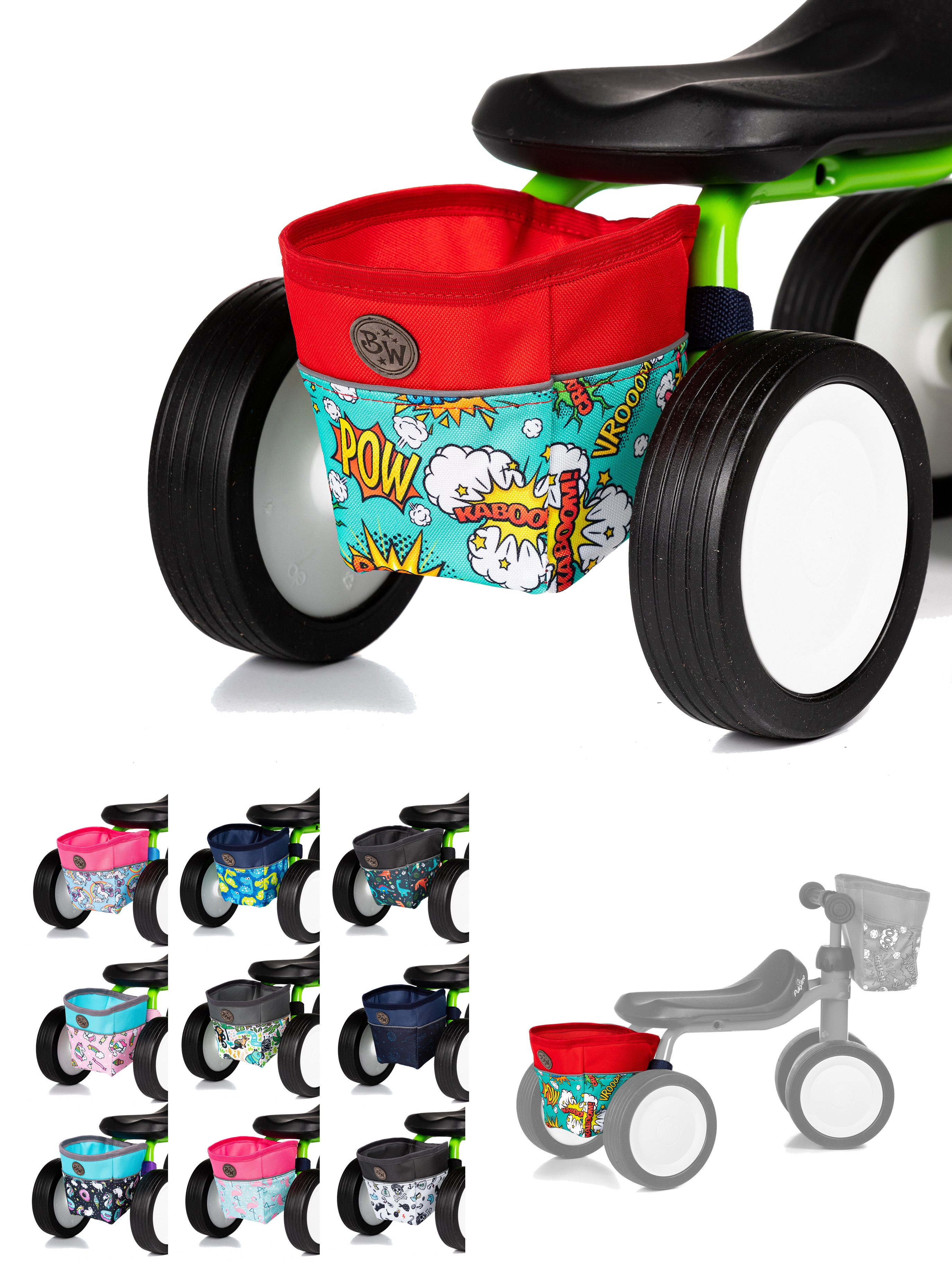 BambiniWelt by Rafael K. Fahrradtasche Rahmentasche Tasche kompatibel mit Pukylino Wutsch Fitsch Puky, -