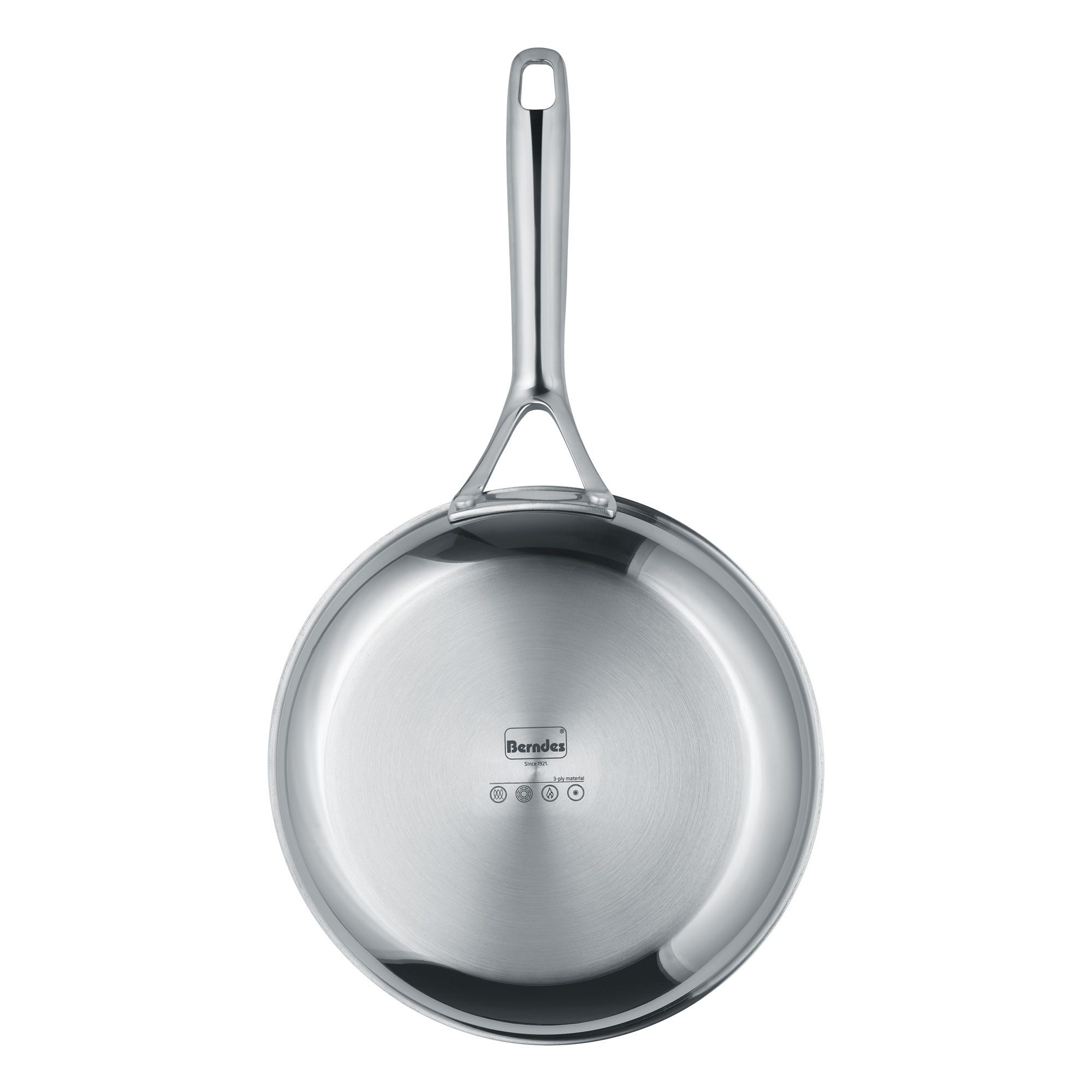 Berndes Bratpfanne 20cm, poliert, induktionsgeeignet - HybridX, 3-Schicht-Material